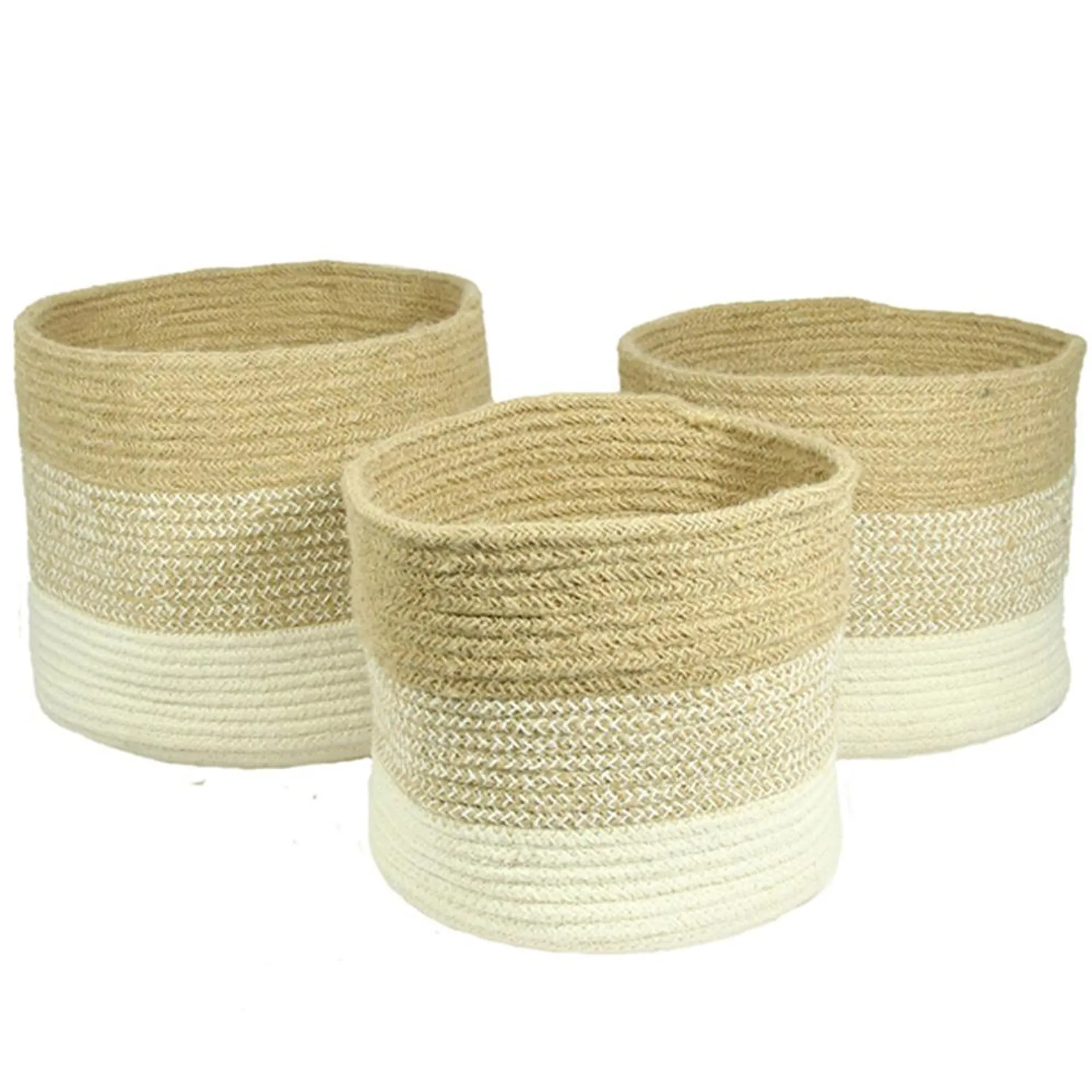 Barking Jute Storage Basket Set of 3