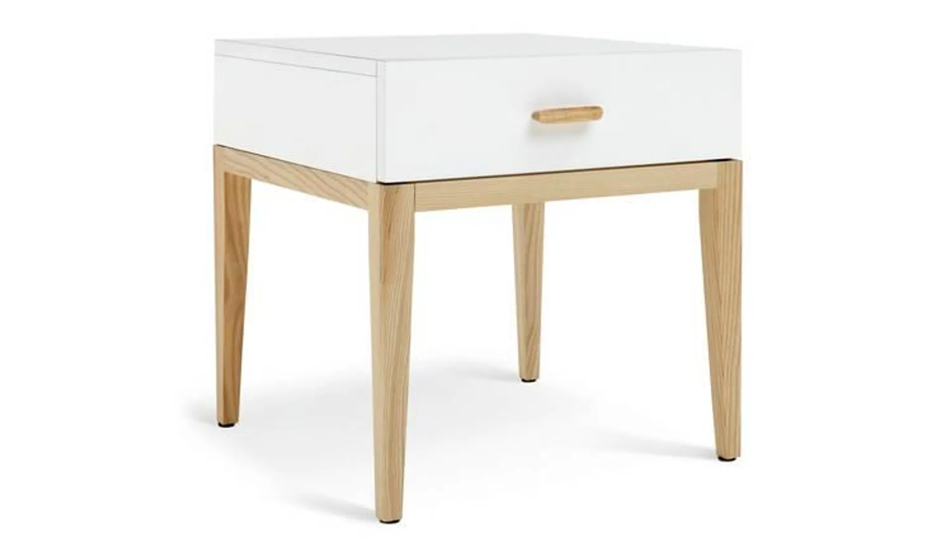 Habitat Tatsuma 1 Drawer Bedside Table - White