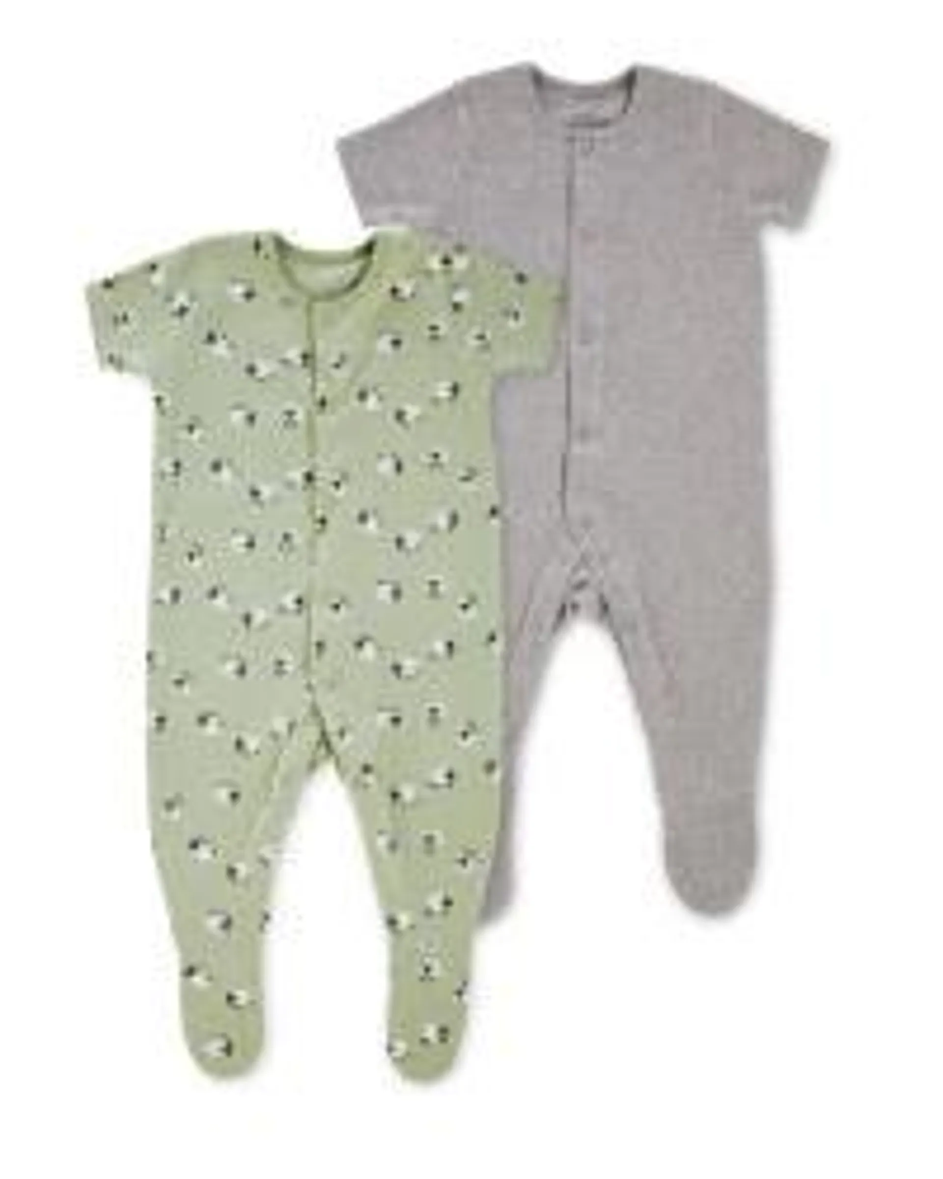 Baby Green Sleepsuits 2 Pack