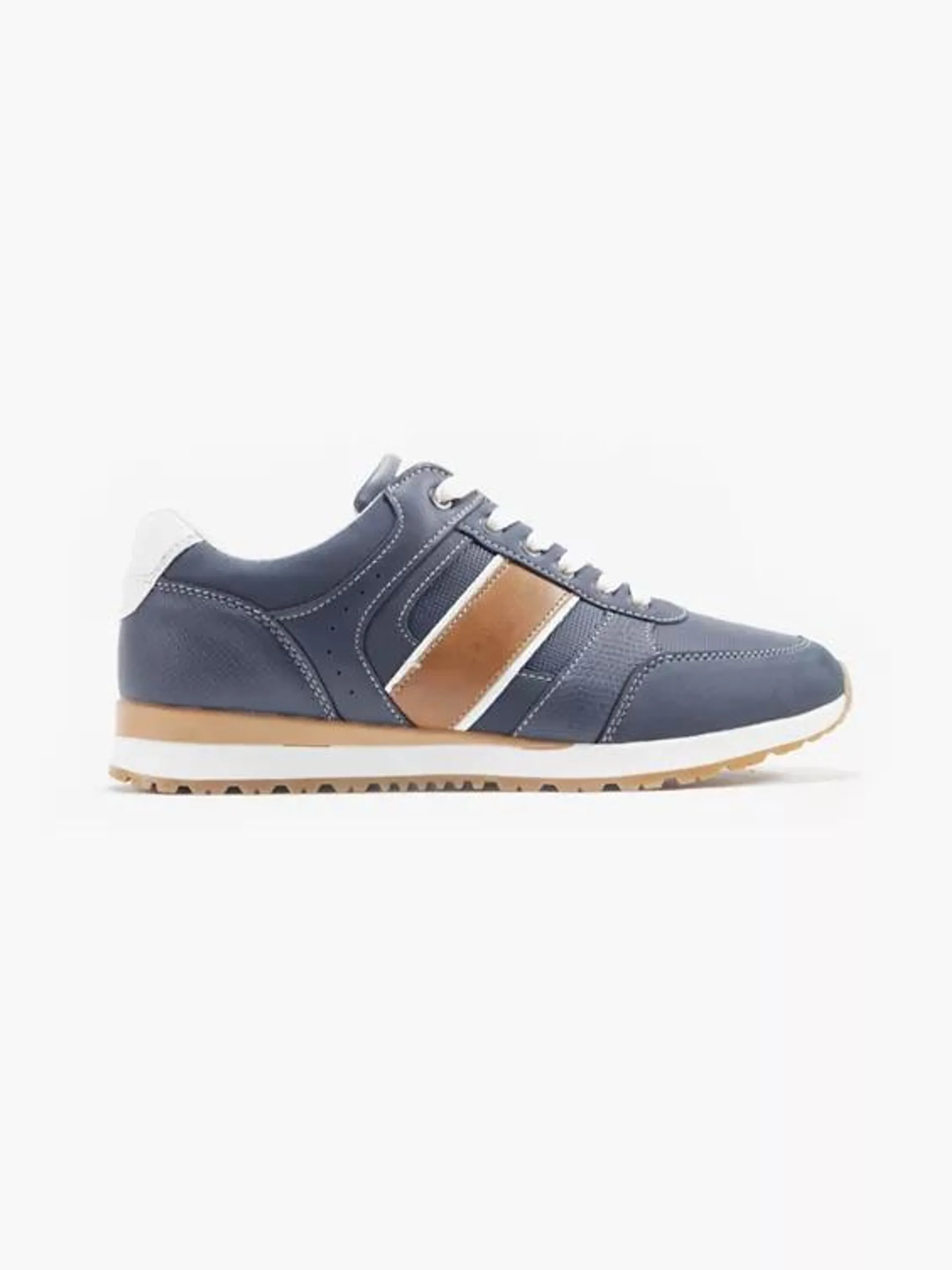 Mens Venice Navy Casual Lace-up Shoes