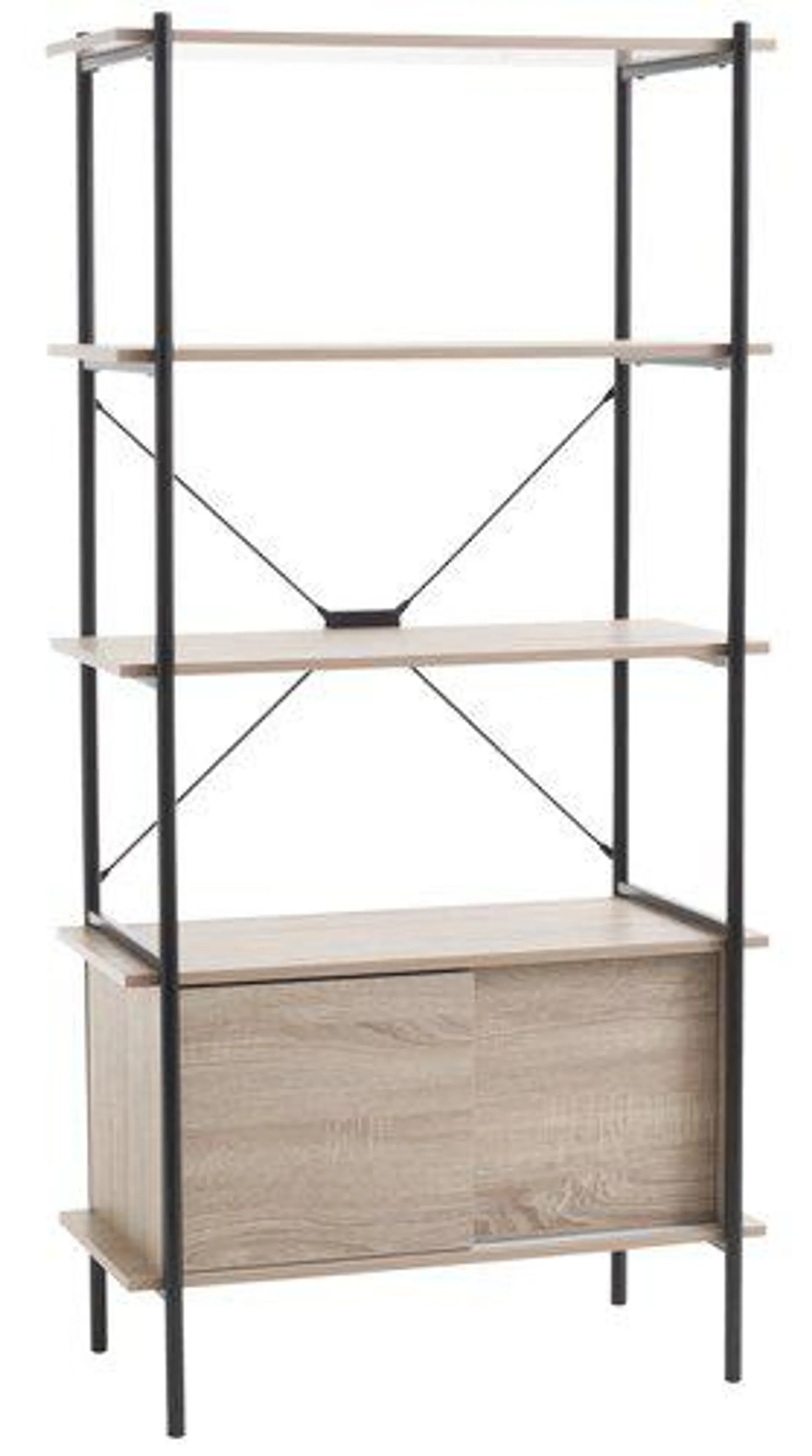 Shelving unit VANDBORG 4 shlv. 2 doors