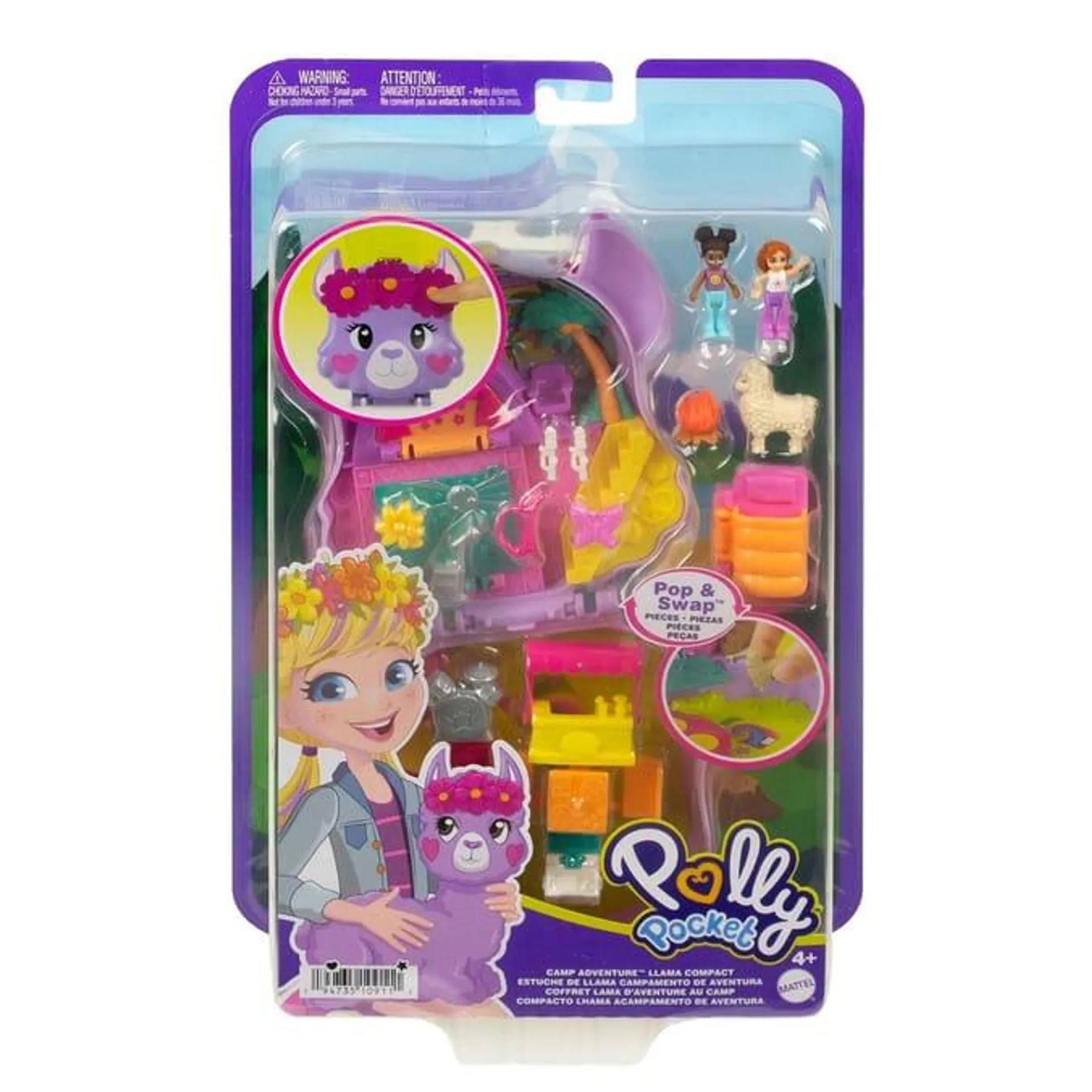 Polly Pocket Camp Adventure Llama Compact