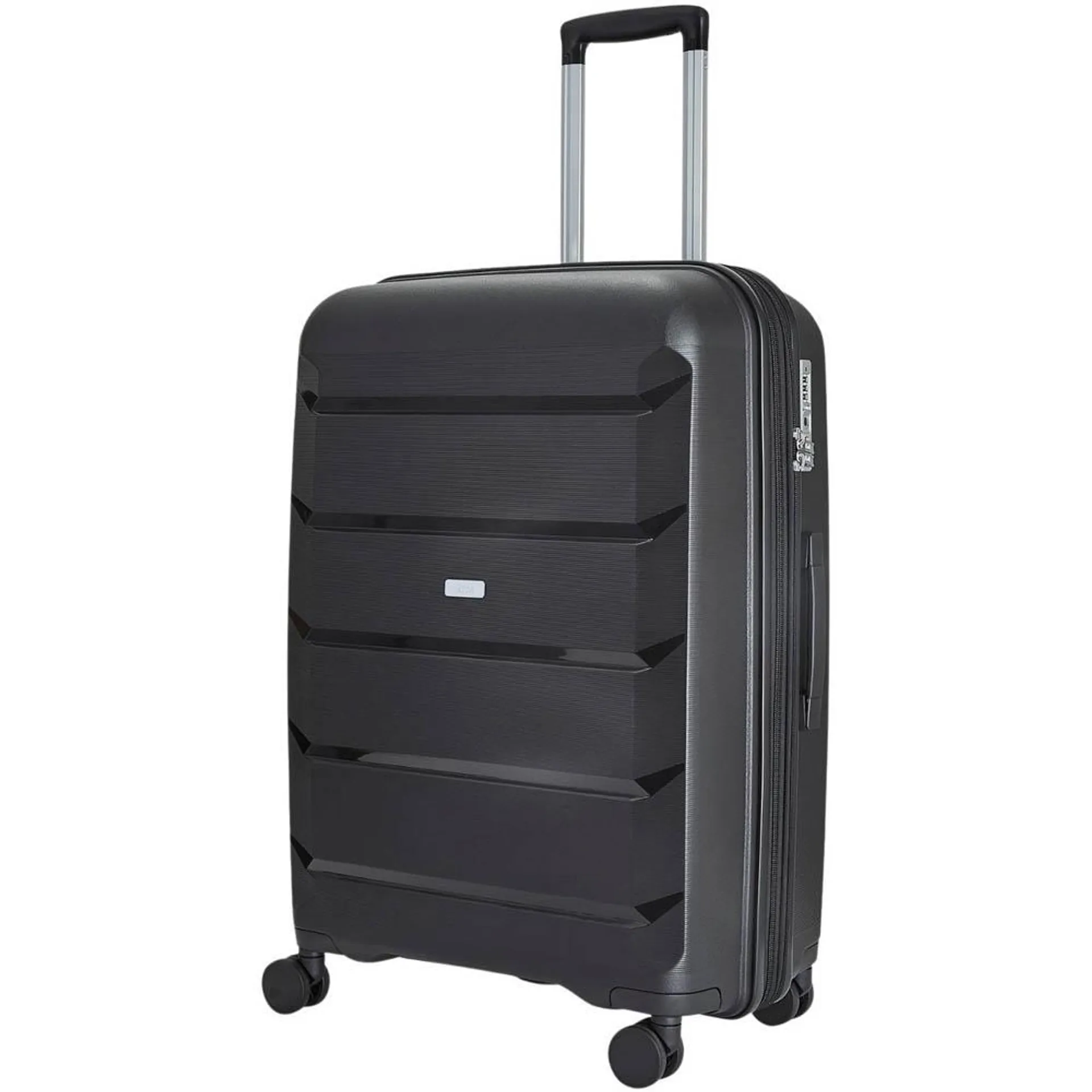 Rock Tulum Medium Black Hardshell Expandable Suitcase