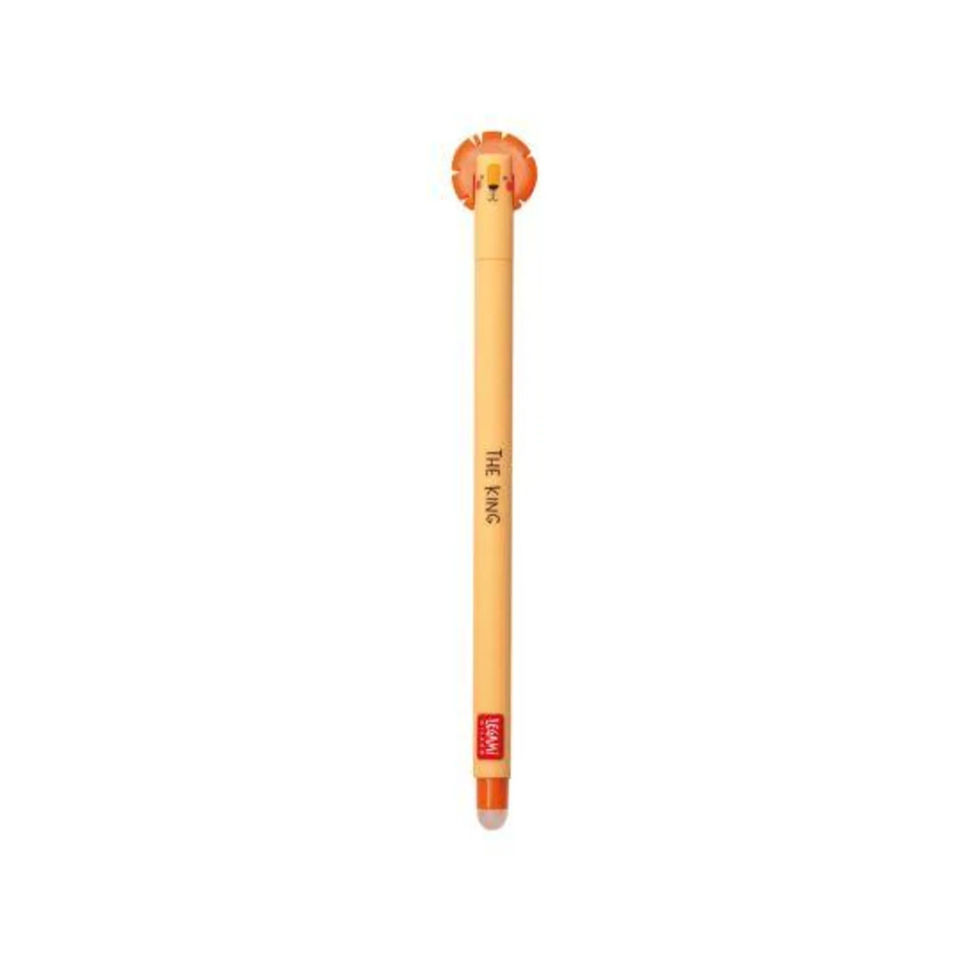 Legami Lion Orange Ink Erasable Pen