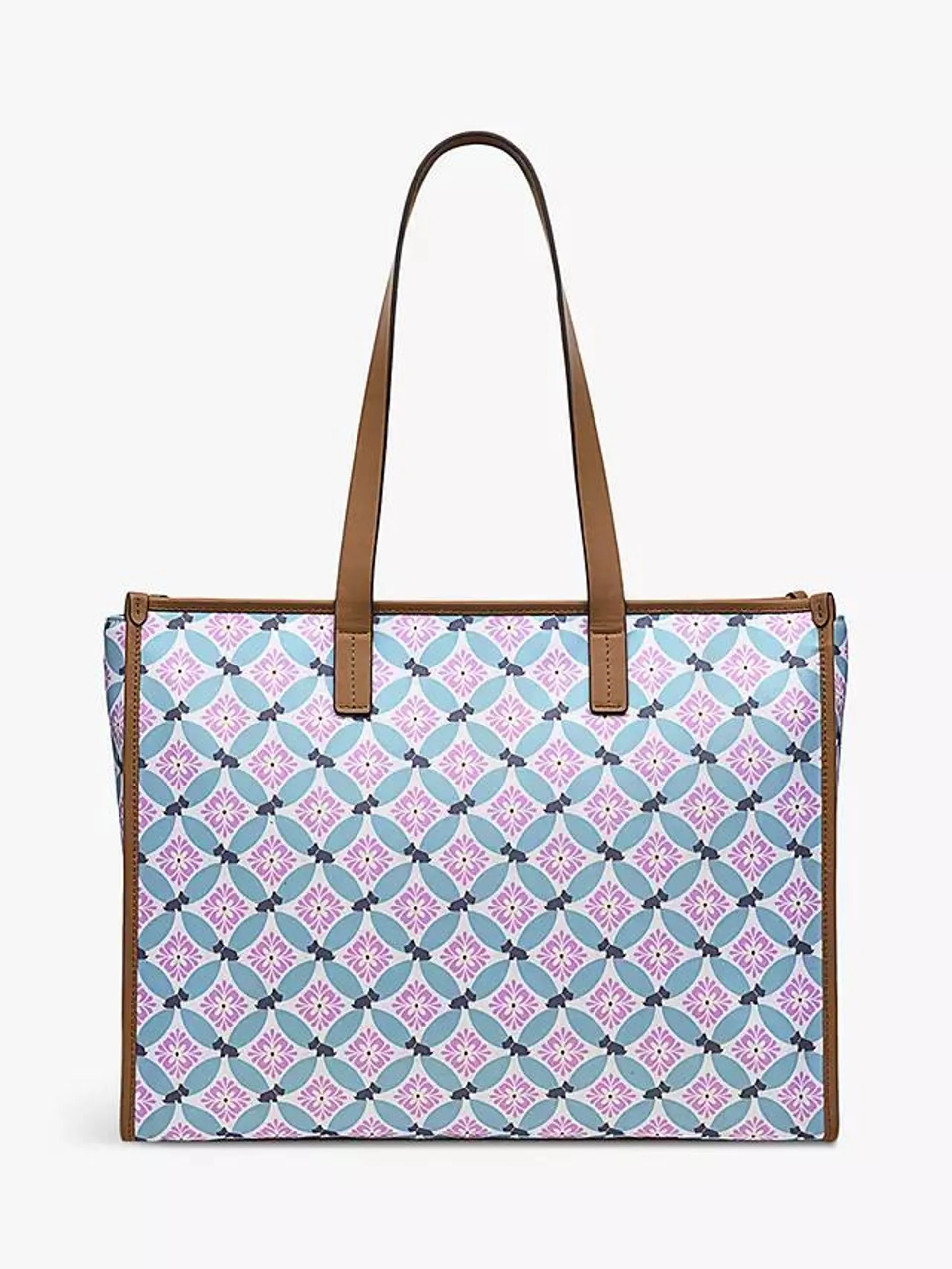 Willow Walk Spring Geometric Shoulder Bag, Chalk/Multi