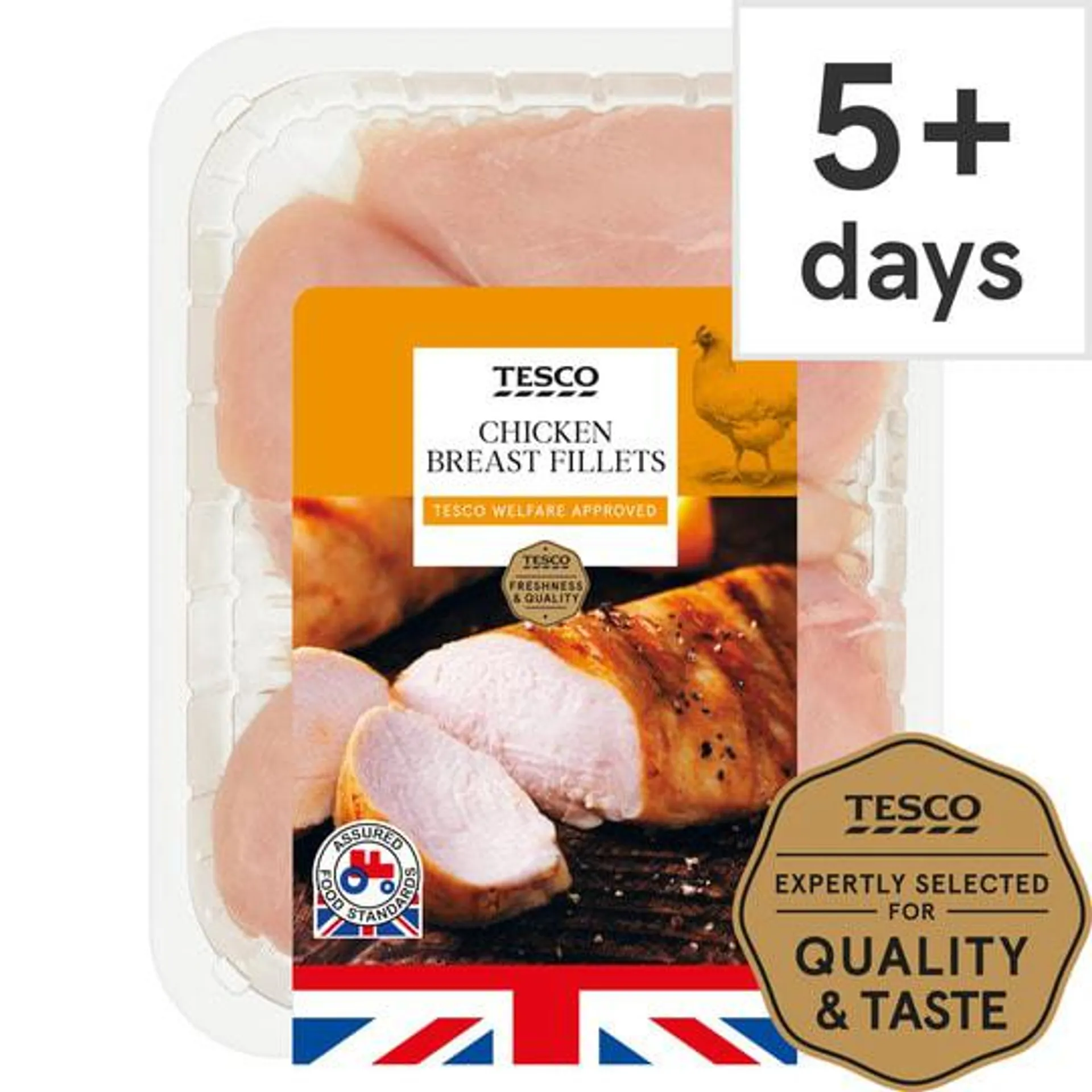 Tesco British Chicken Breast Portions 650G