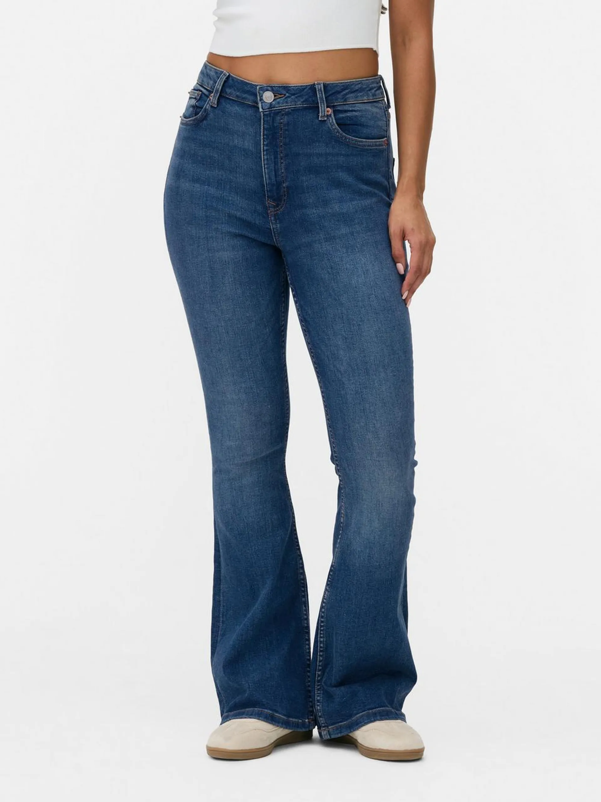 Flared Denim Jeans