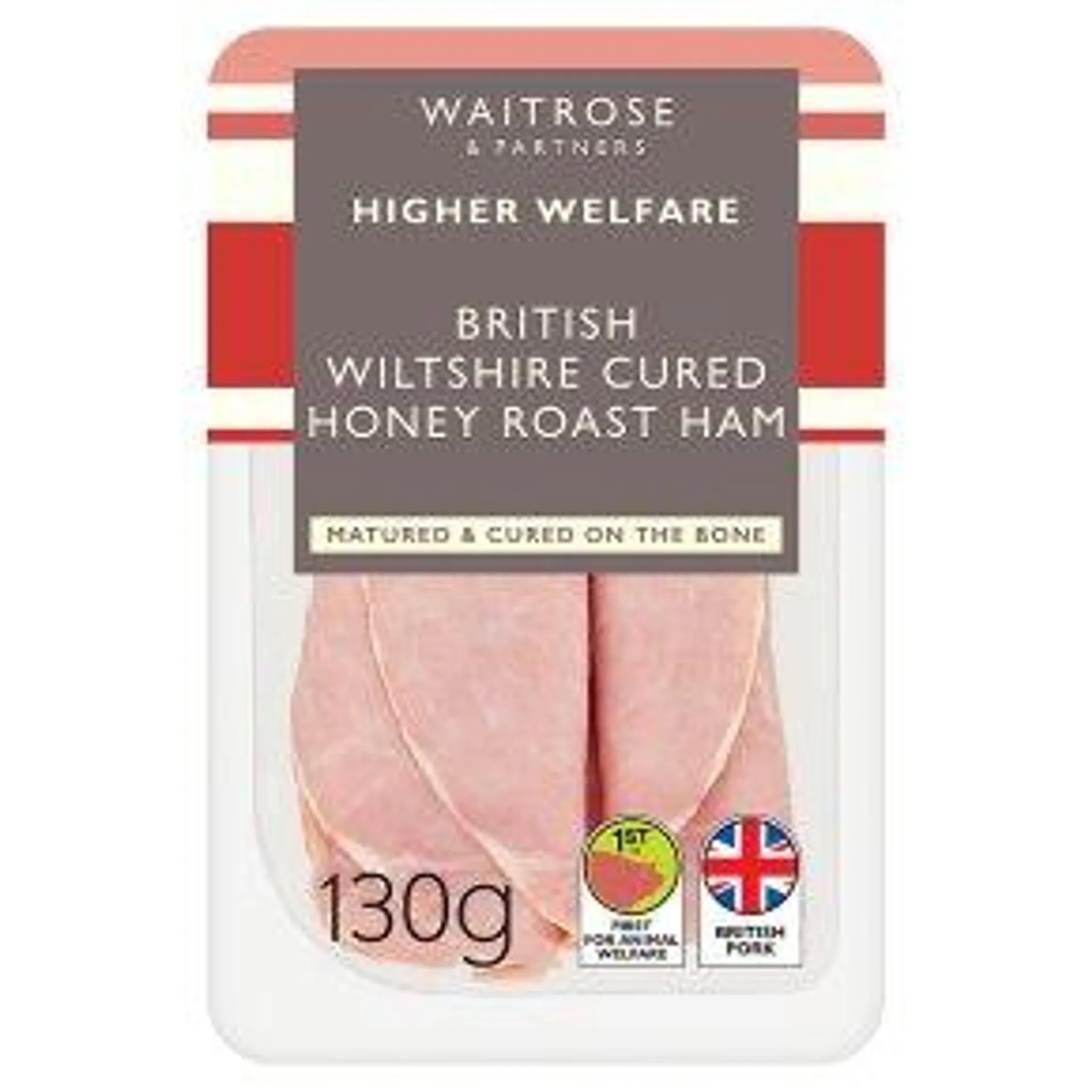 Waitrose British Finely Sliced Wilts Honey Roast Ham