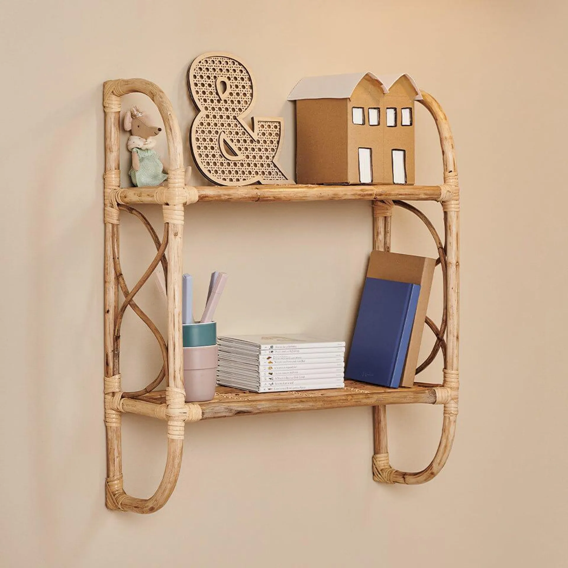 Rattan Wall Shelf