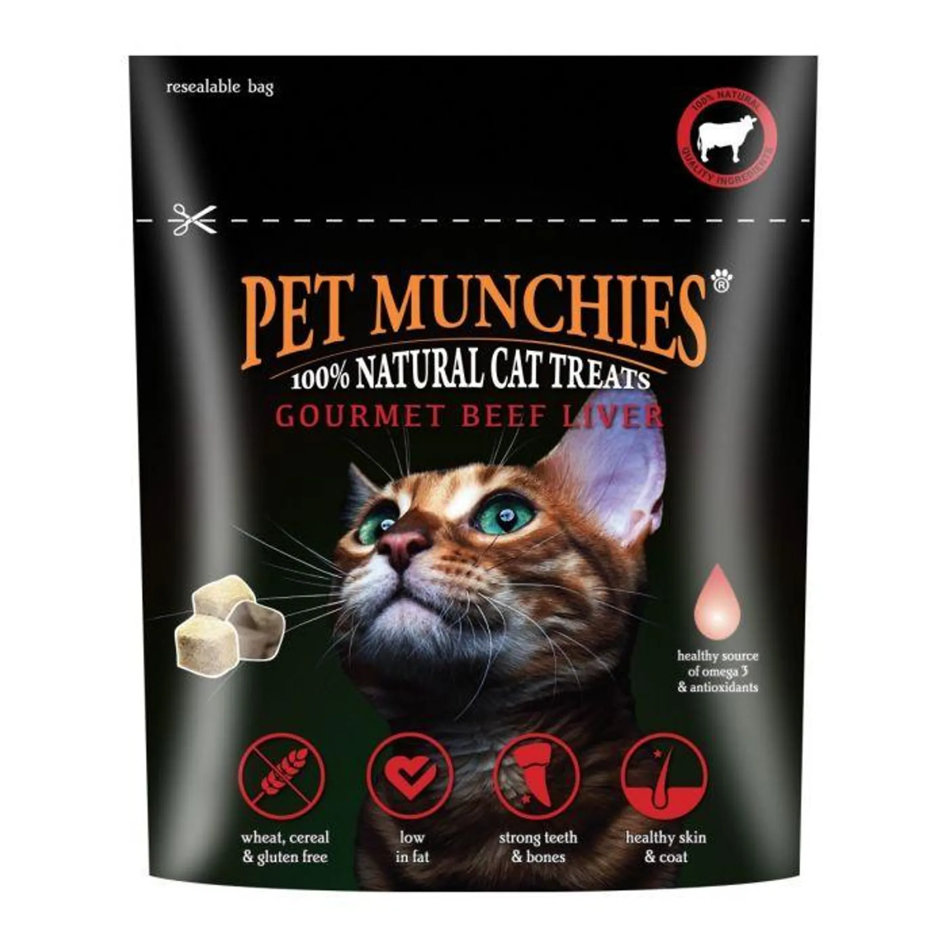 Pet Munchies Cat Gourmet Beef Liver 10G