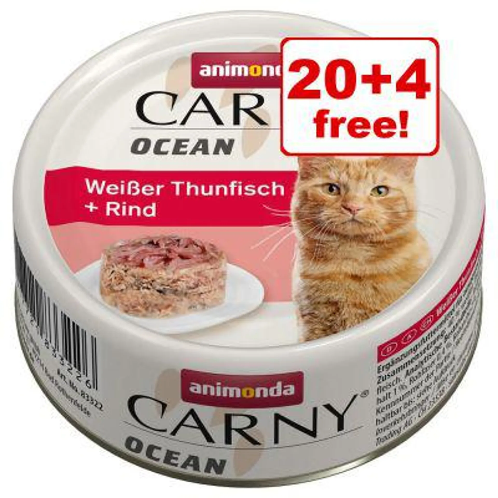 24 x 80g Animonda Carny Ocean Wet Cat Food - 20 + 4 Free!*