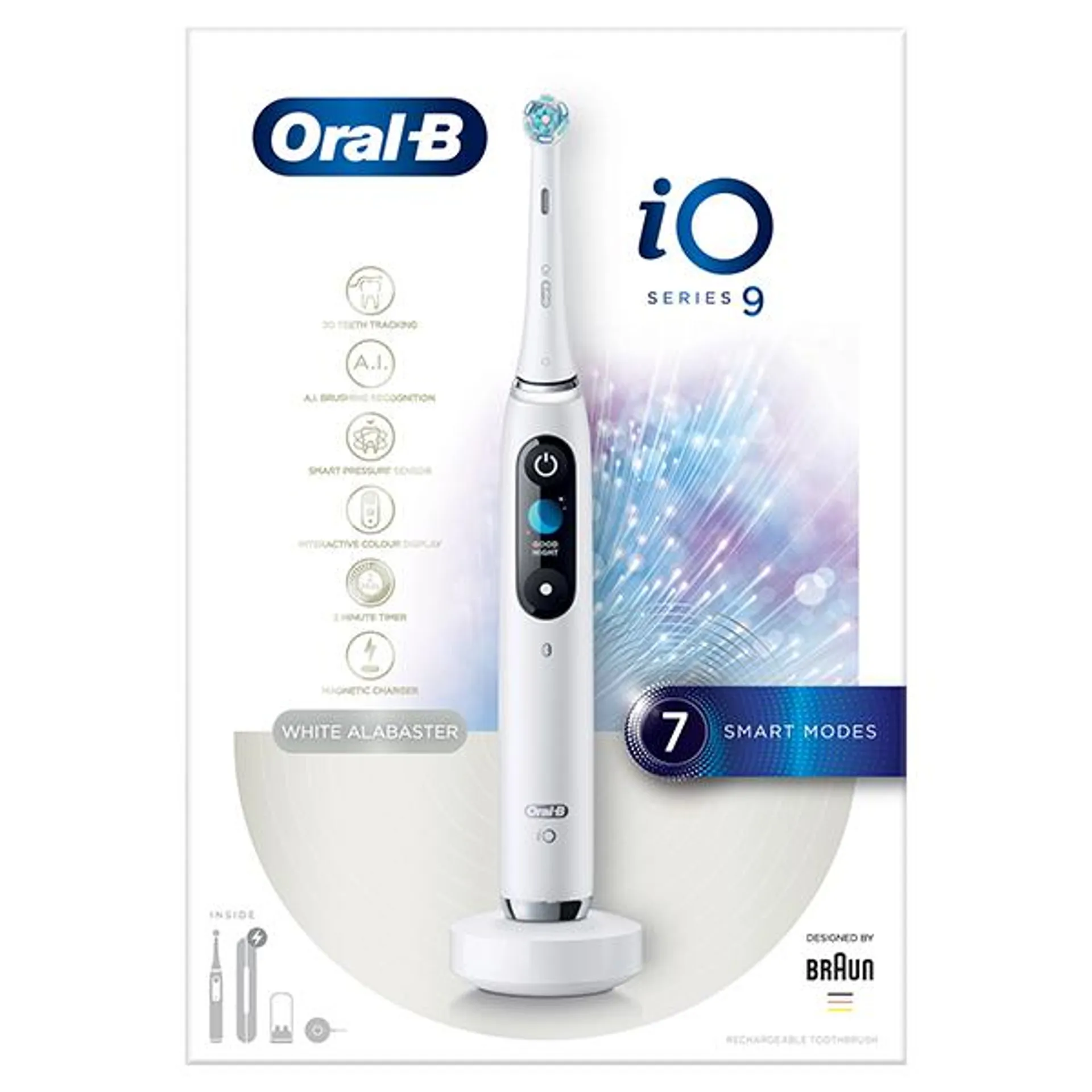 Oral-B iO9 White Alabaster Ultimate Clean Electric Toothbrush