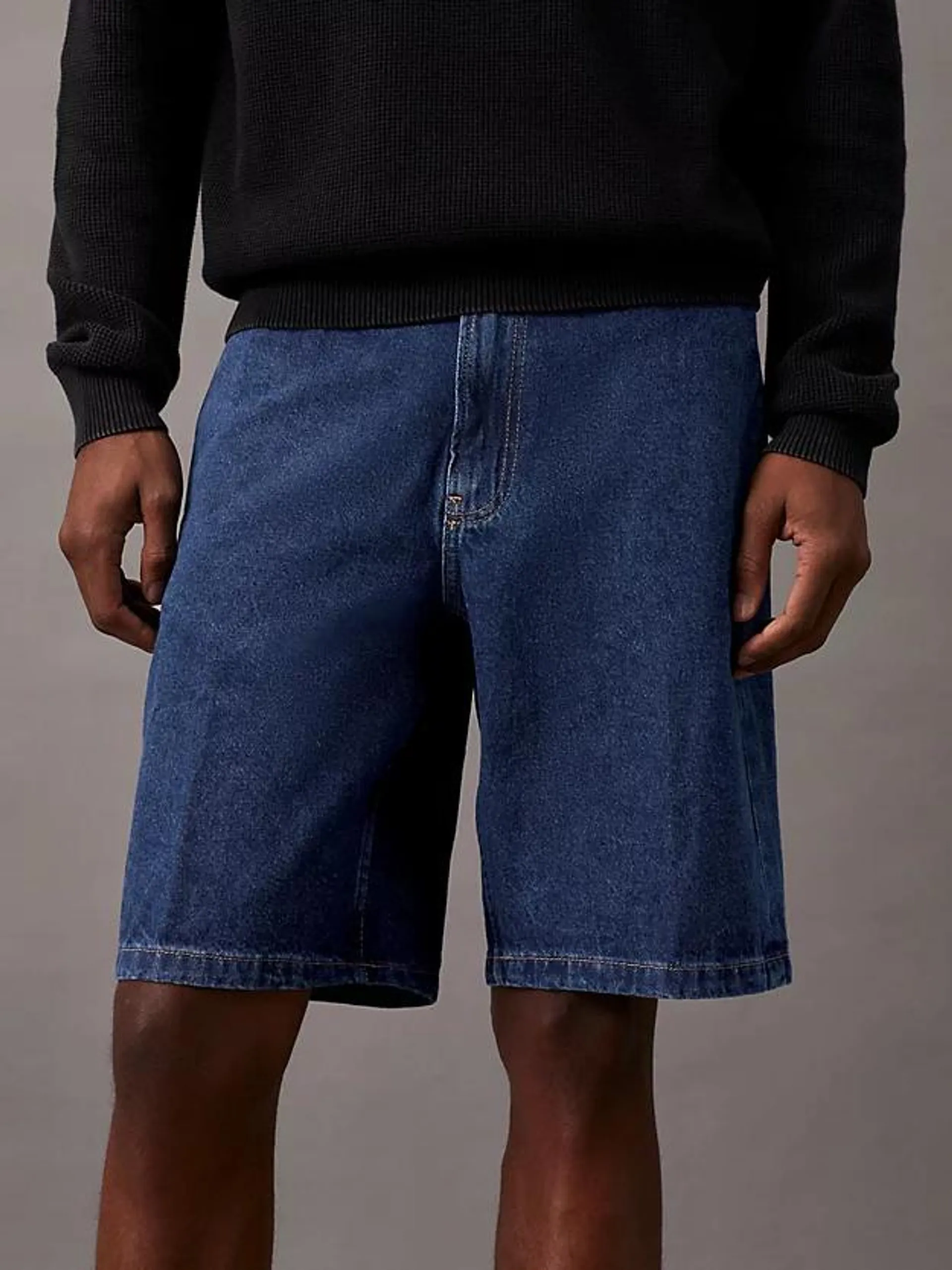 Tailored Denim Shorts