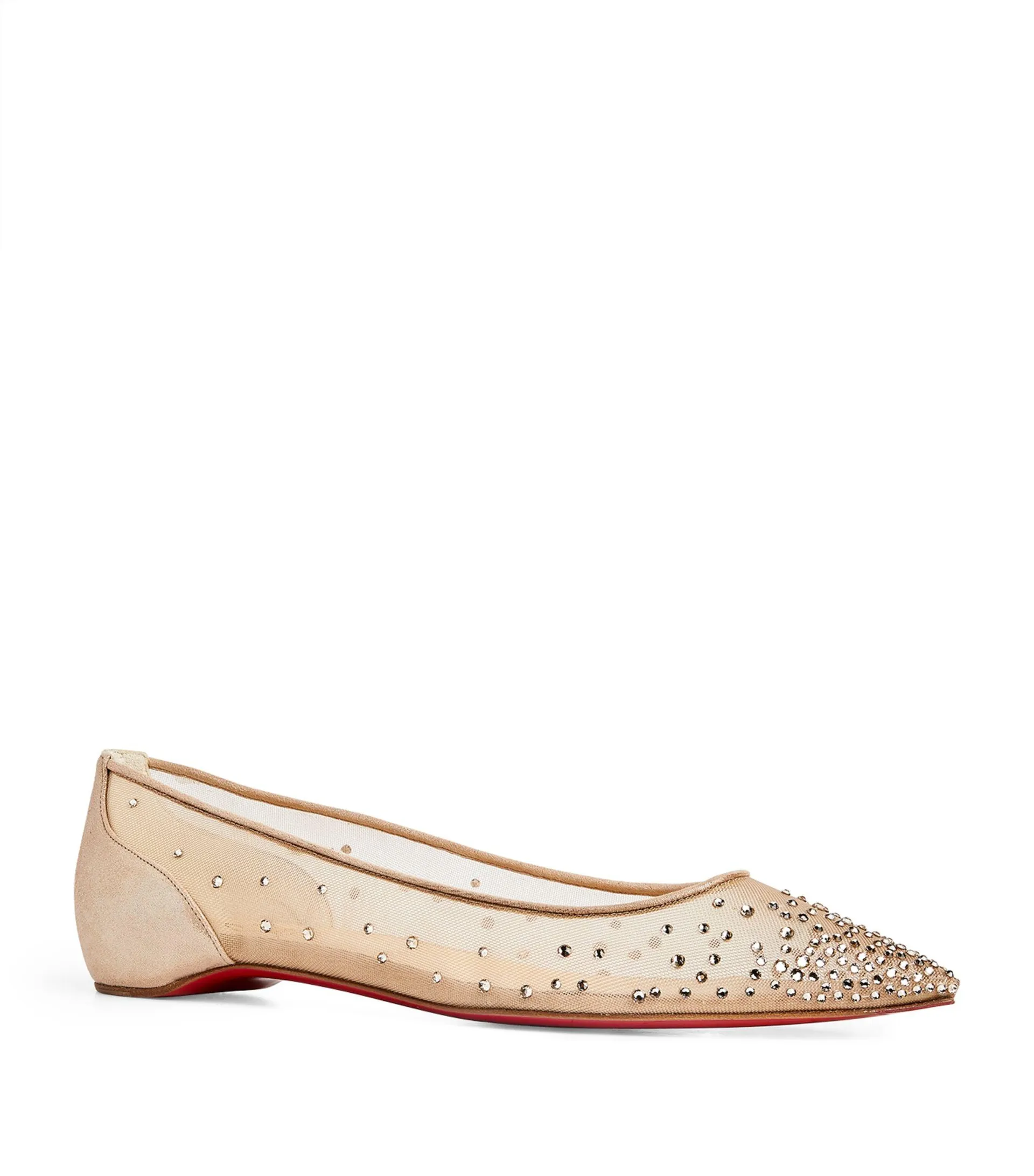 Follies Strass Suede Flats