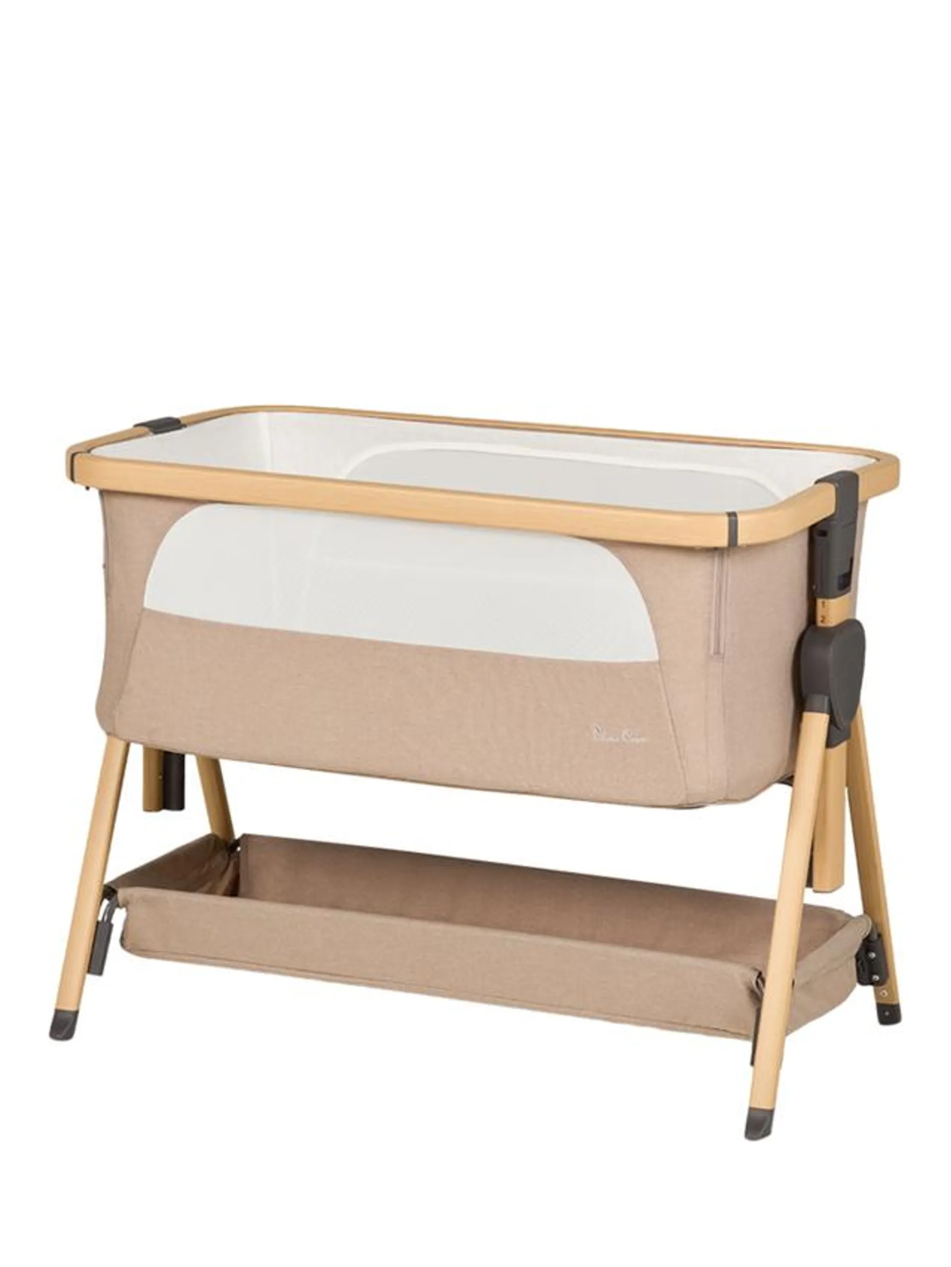 Lunar Bedside Crib, Oatmeal