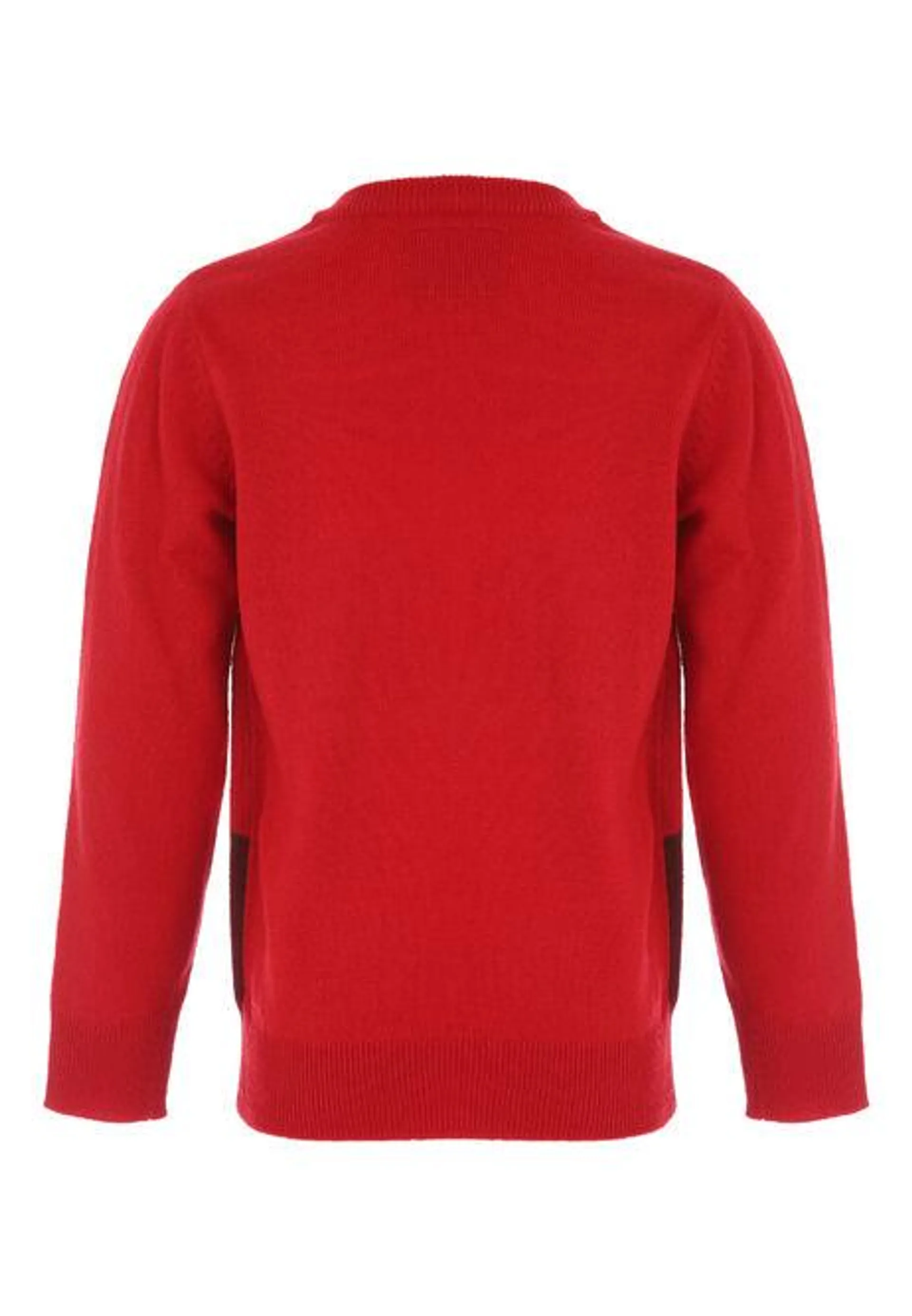 Older Boys Red Rebel Rudolph Christmas Jumper