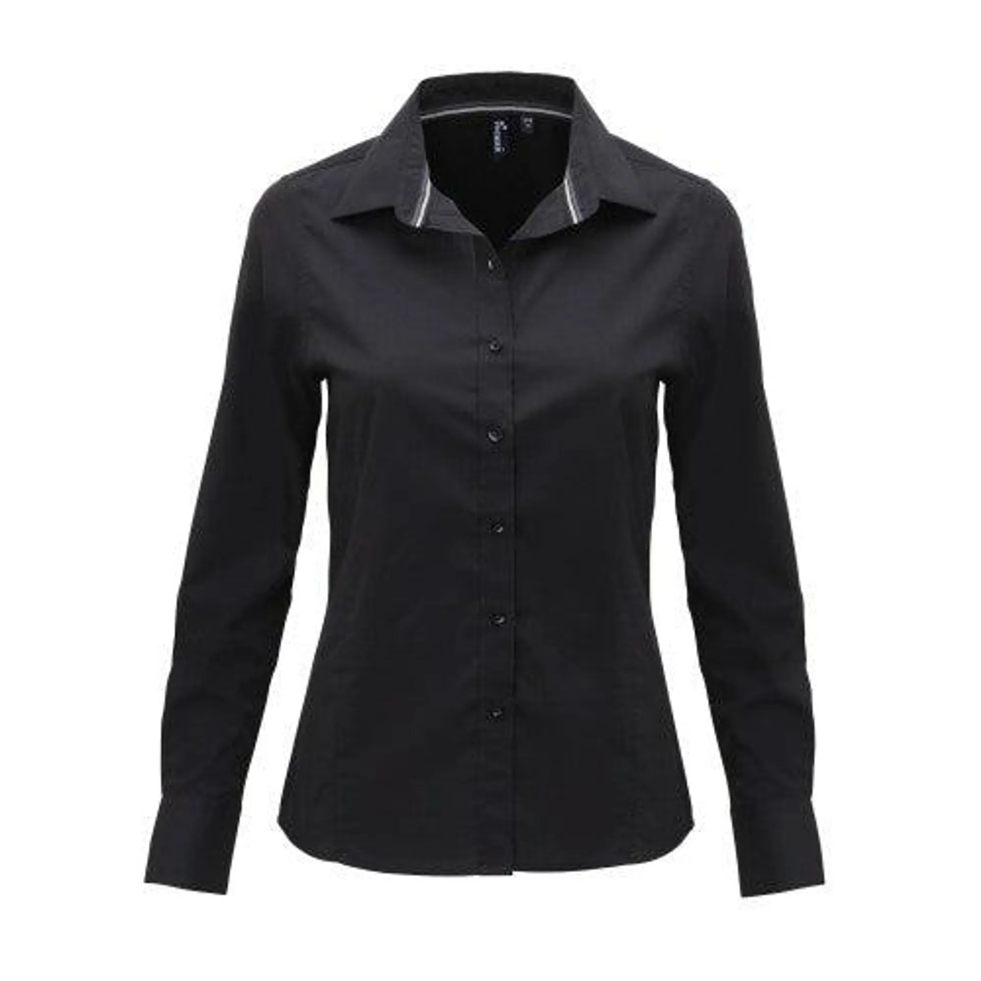 Premier Womens/Ladies Long Sleeve Fitted Friday Shirt