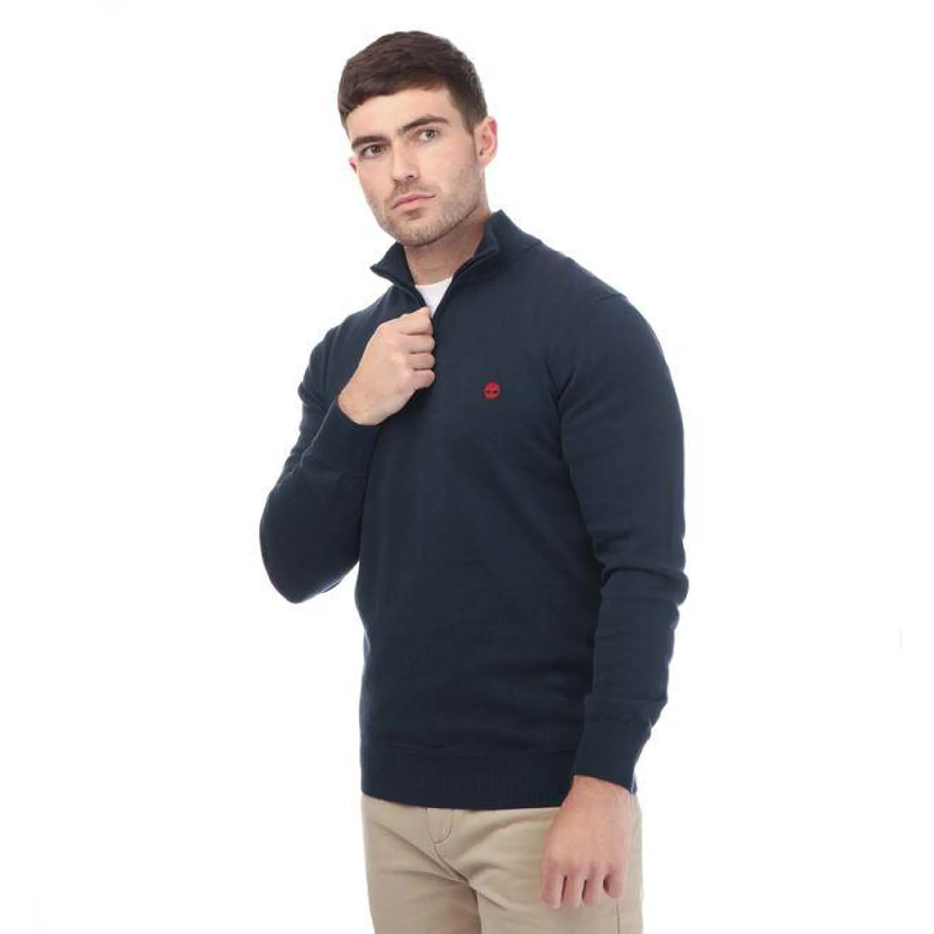 Timberland Williams River Quarter Zip Sweatshirt in Navy