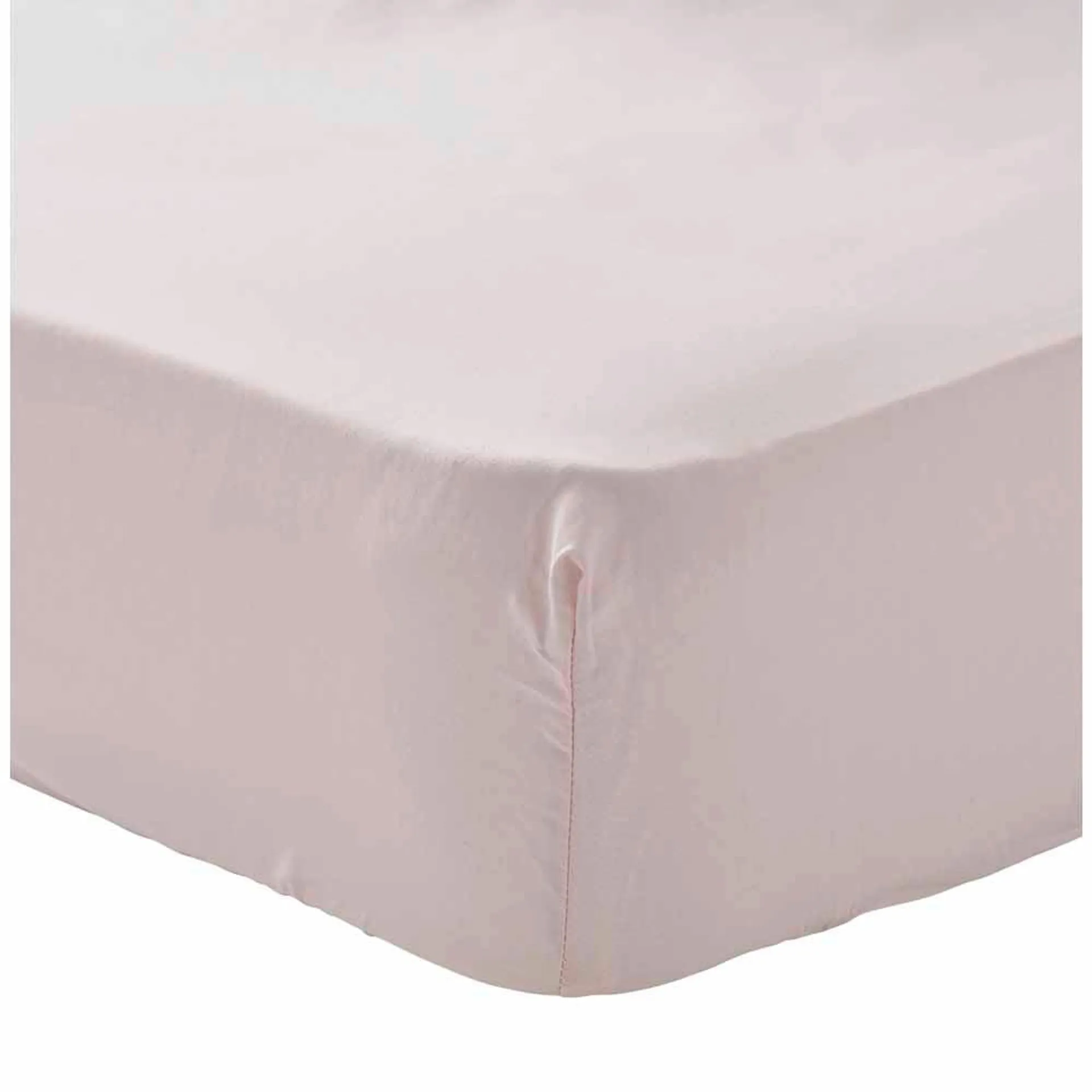 Wilko Easy Care King Blush Pink Fitted Bed Sheet