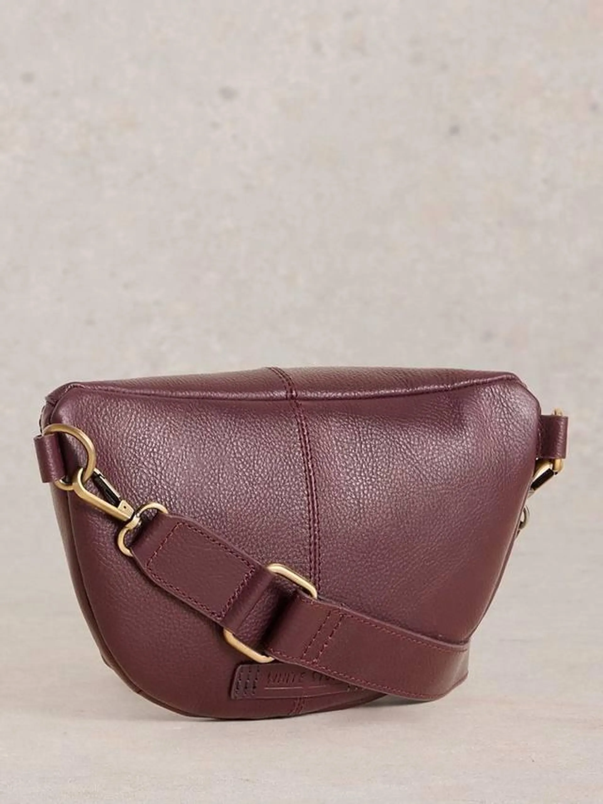 Mini Sebby Leather Sling Bag, Dark Plum