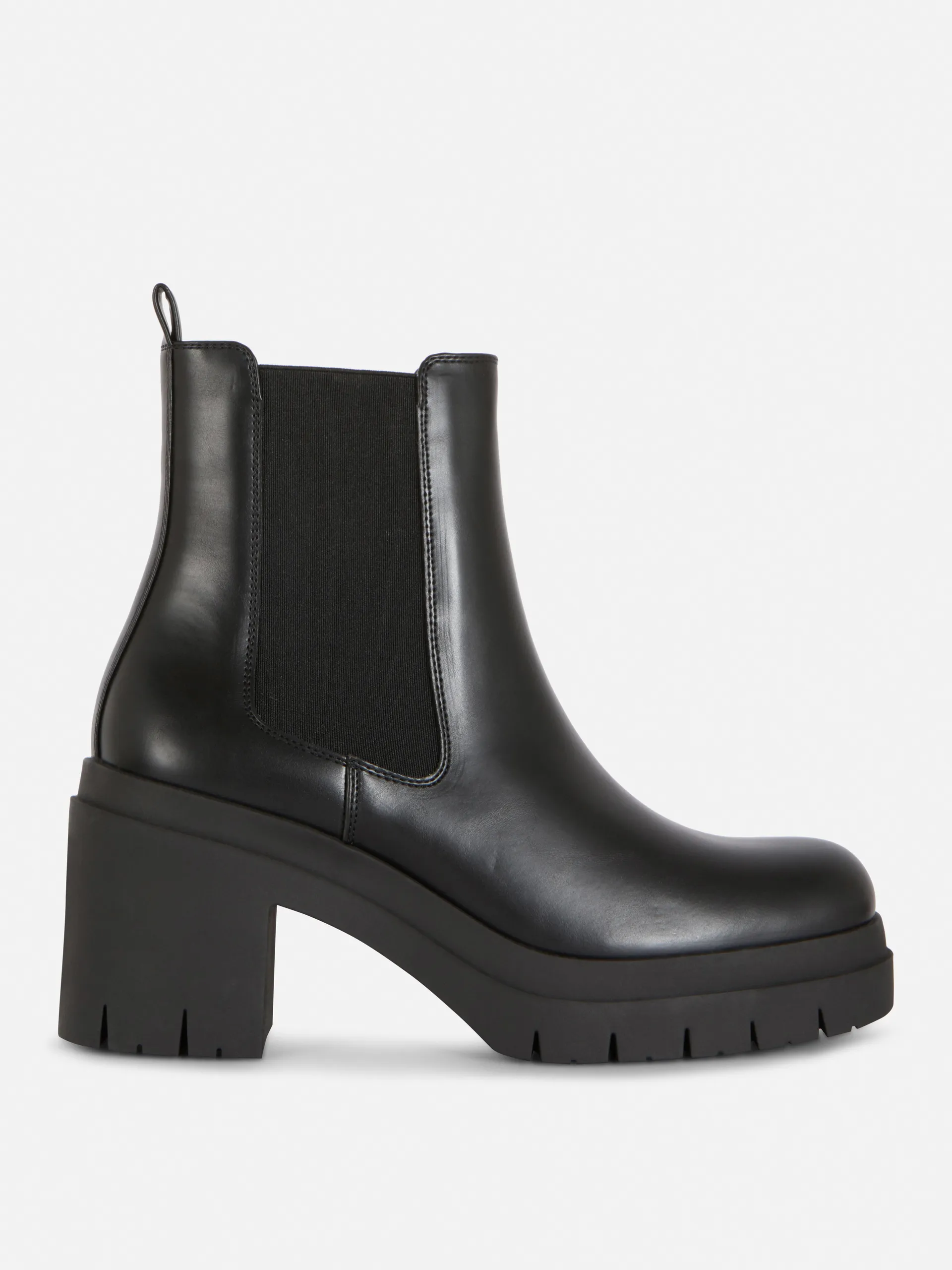 Block Heel Chelsea Boots