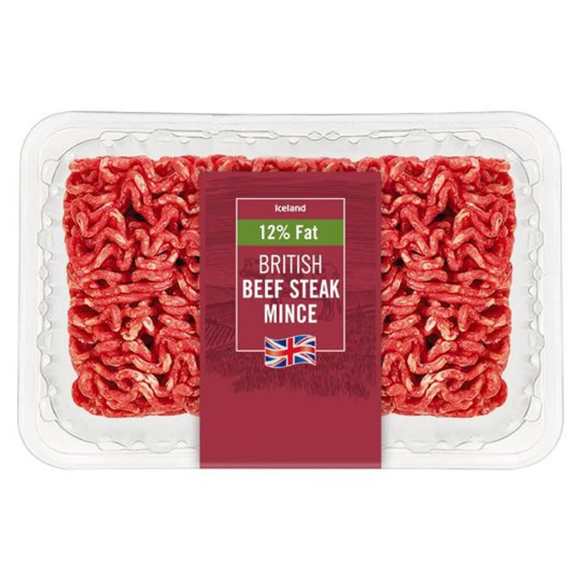 Iceland British Beef Steak Mince 12% Fat 425g