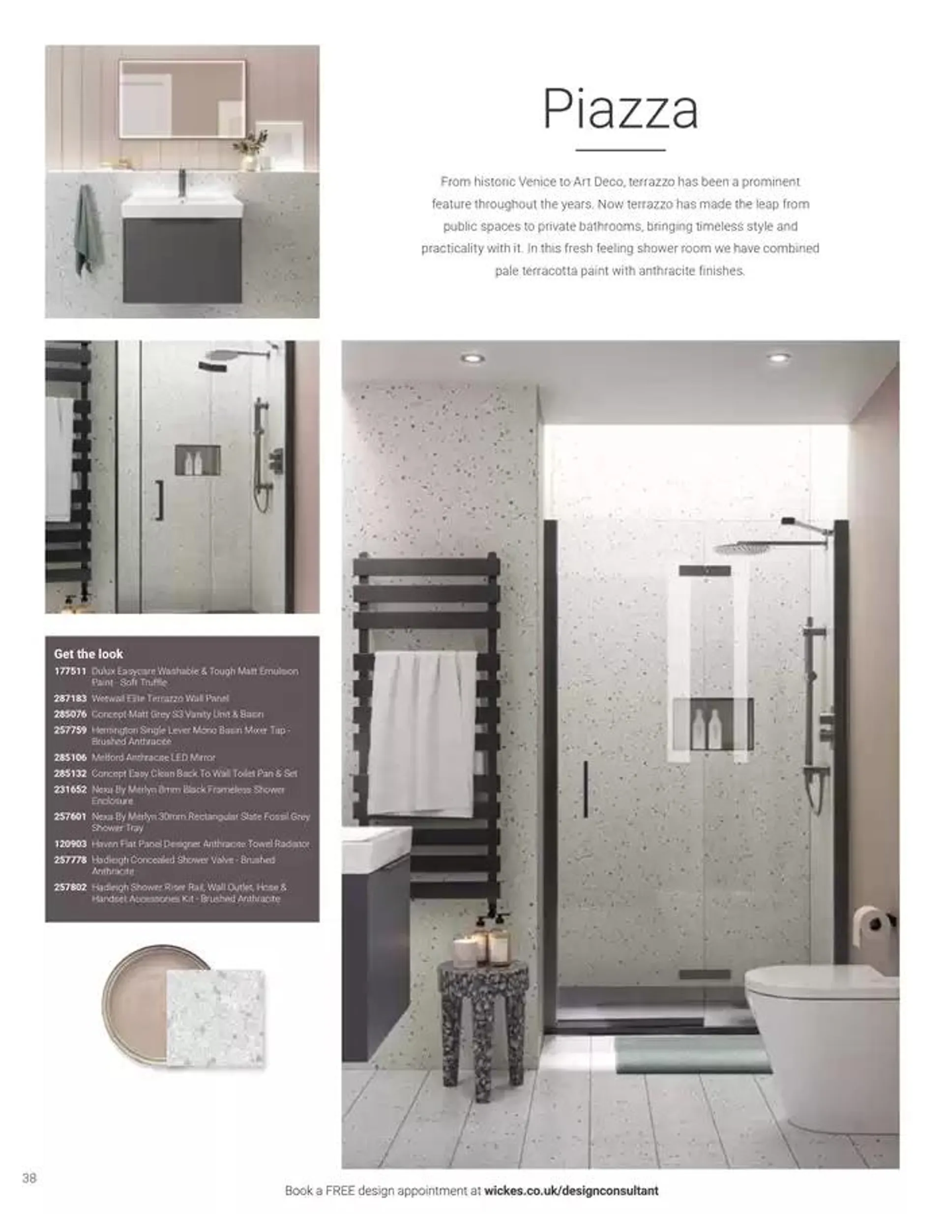 Wickes Bespoke Bathrooms brochure from 5 November to 31 December 2024 - Catalogue Page 38