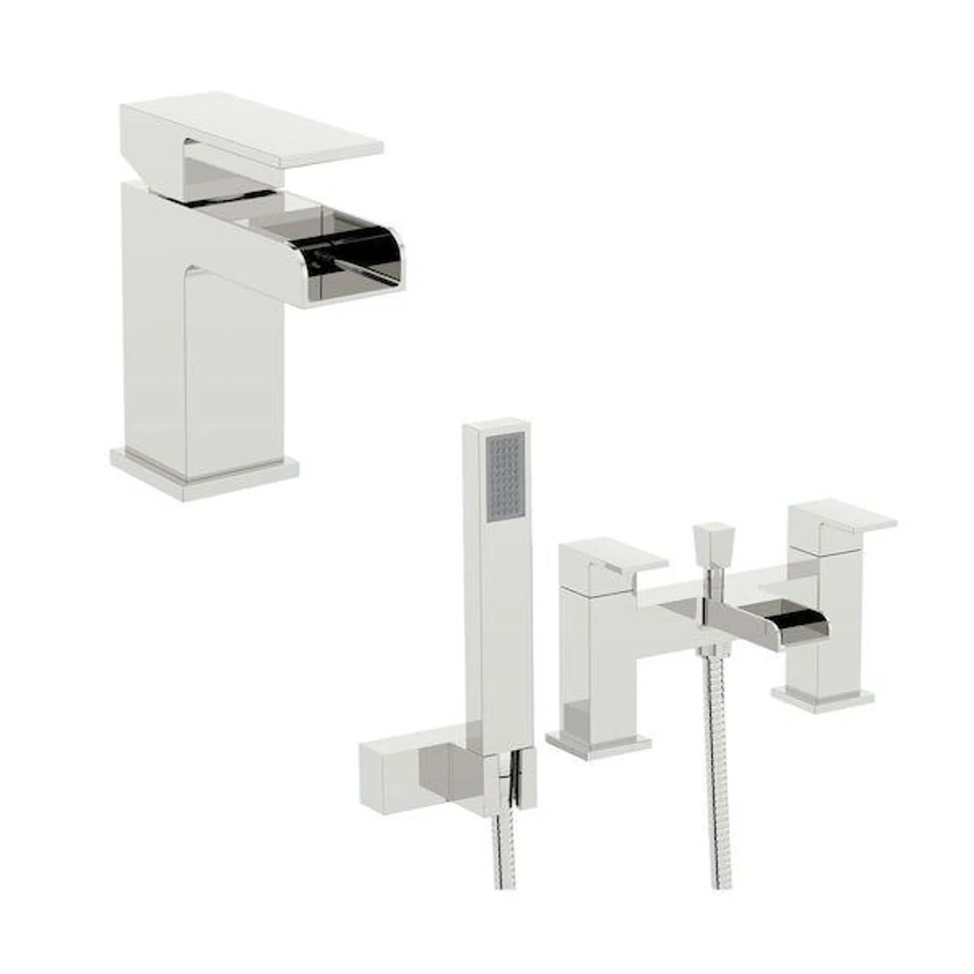 Orchard Derwent waterfall basin and bath shower mixer pack