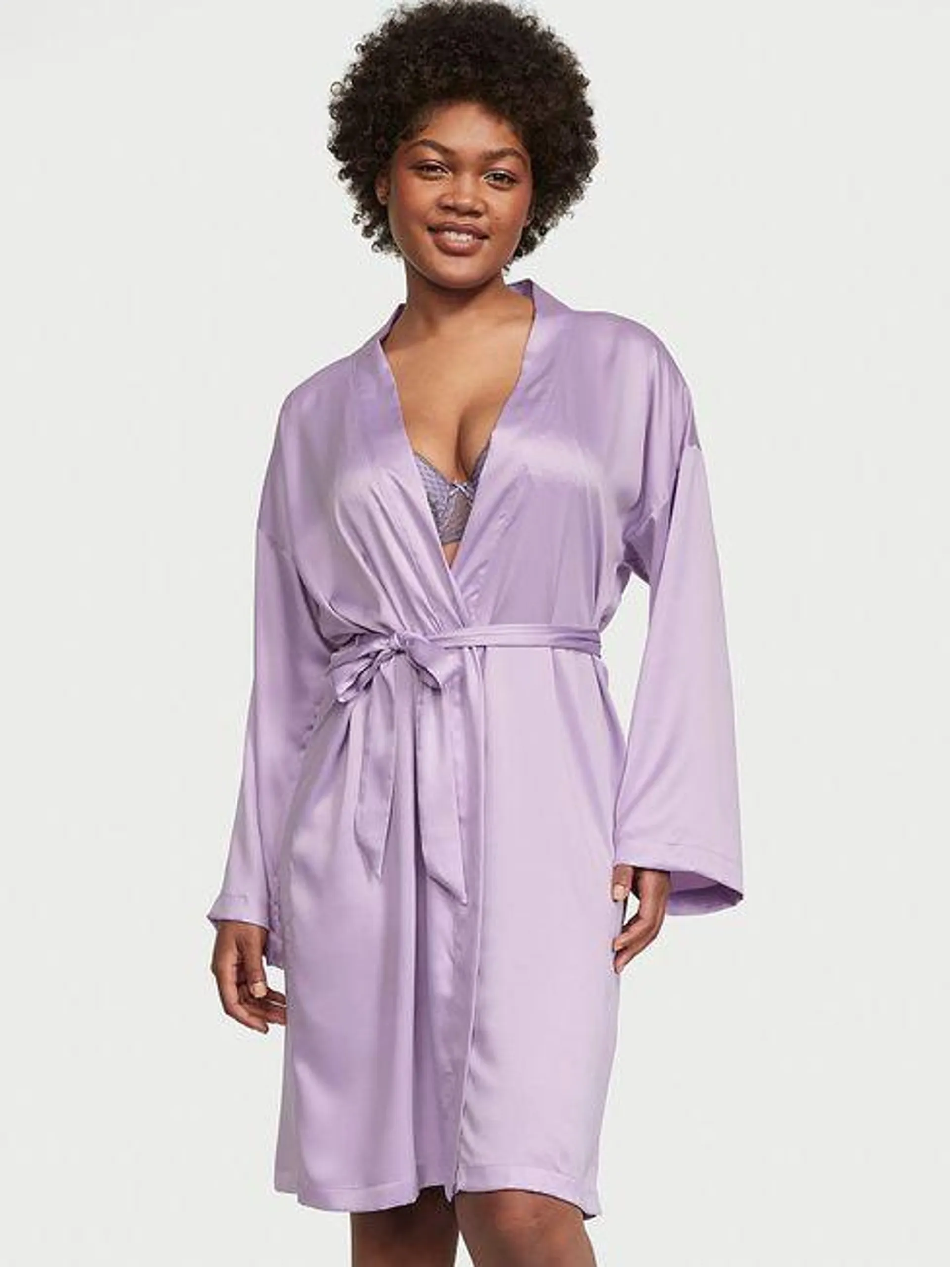 Satin Midi Robe