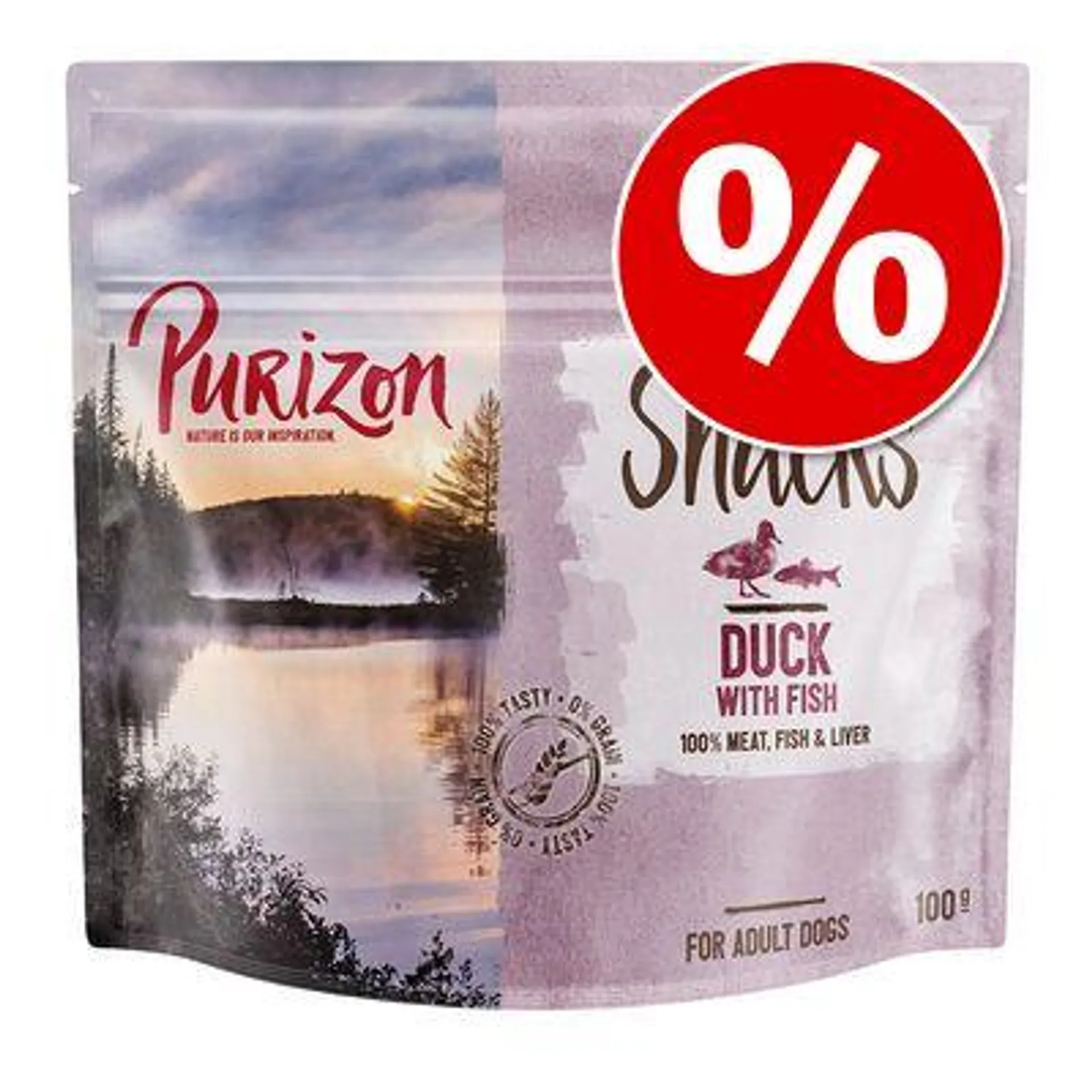 100g Purizon Duck & Fish Dog Snacks - Special Price!*