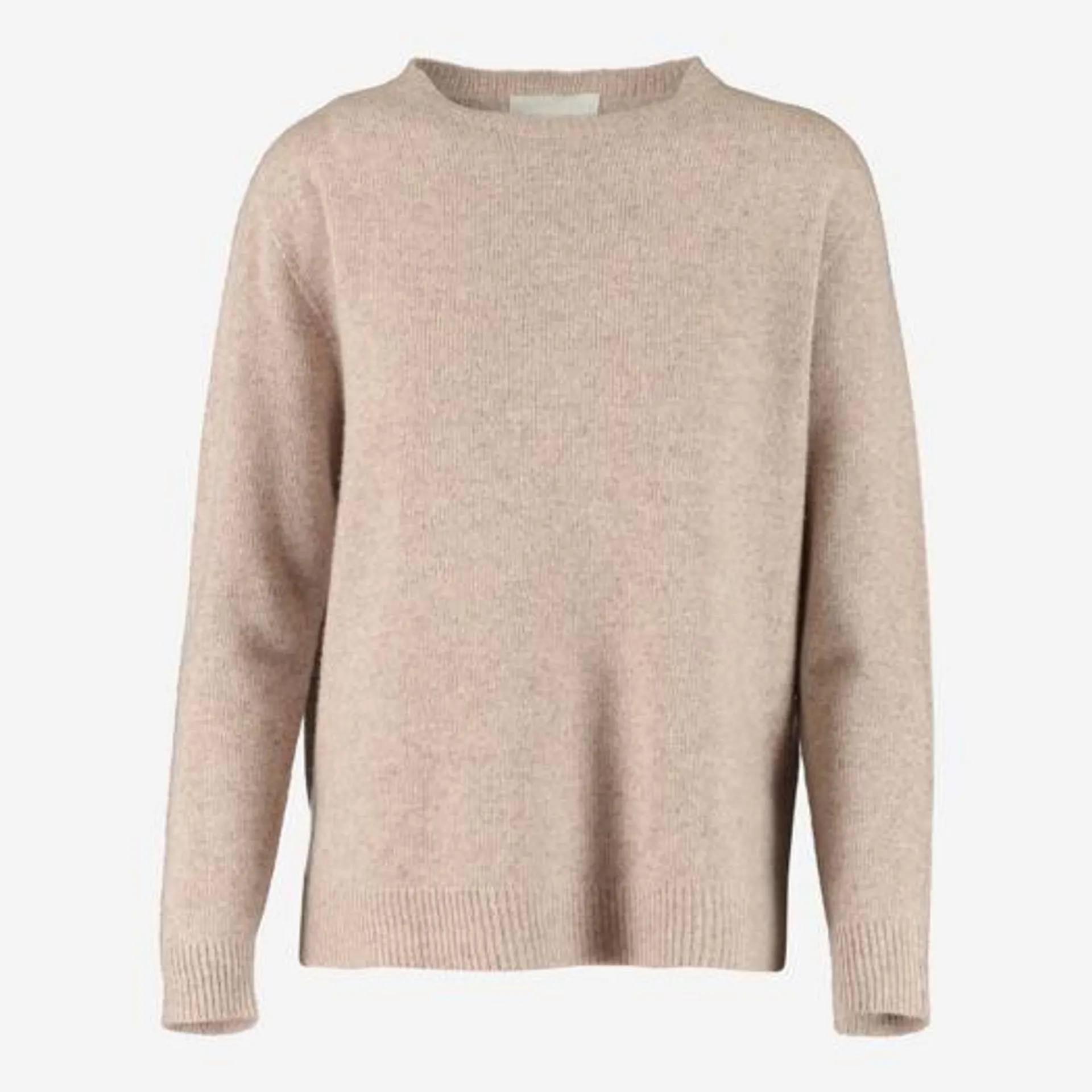 Beige Crew Neck Jumper