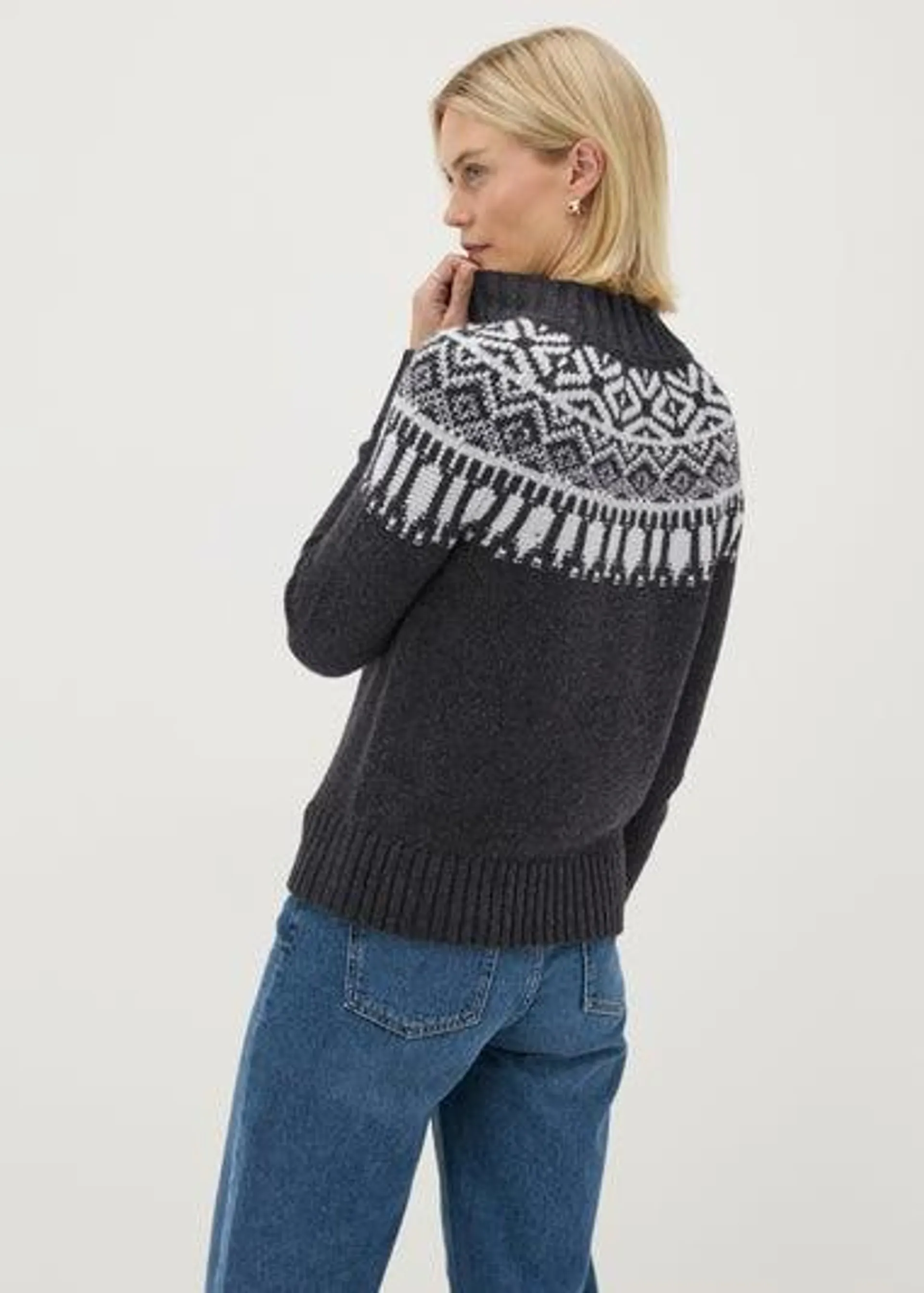 Charcoal Fairisle Jumper