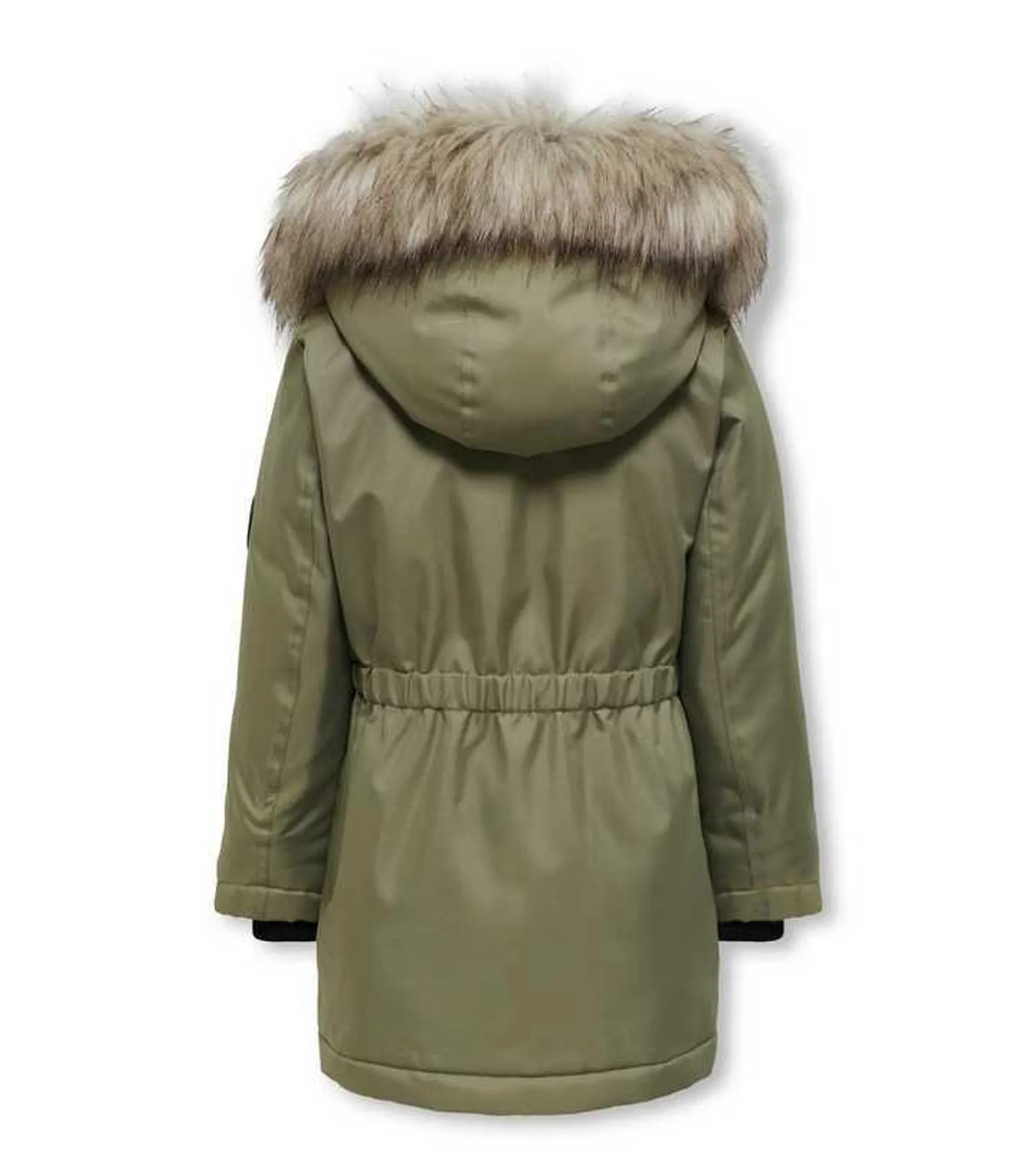 KIDS ONLY Olive Faux Fur Hooded Parka Jacket