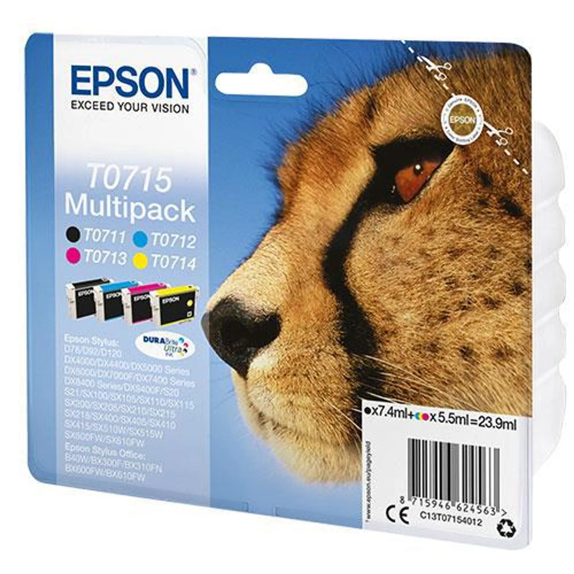 Epson Multipack T0715 Durabright Ink Cartridges