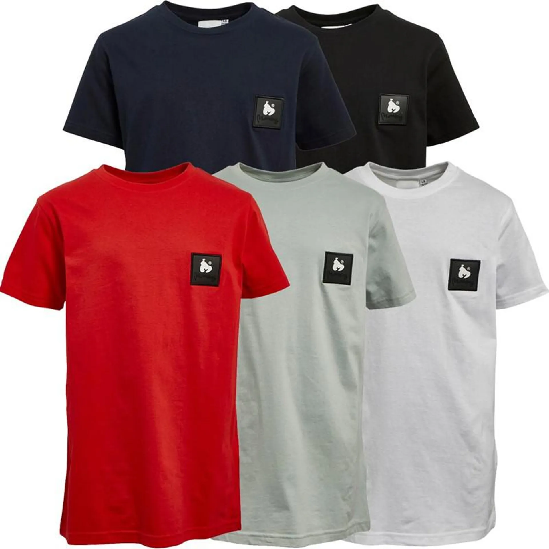 Money Kids Combo Five Pack T-Shirts Black/Navy/Living Coral/Baby Blue/White