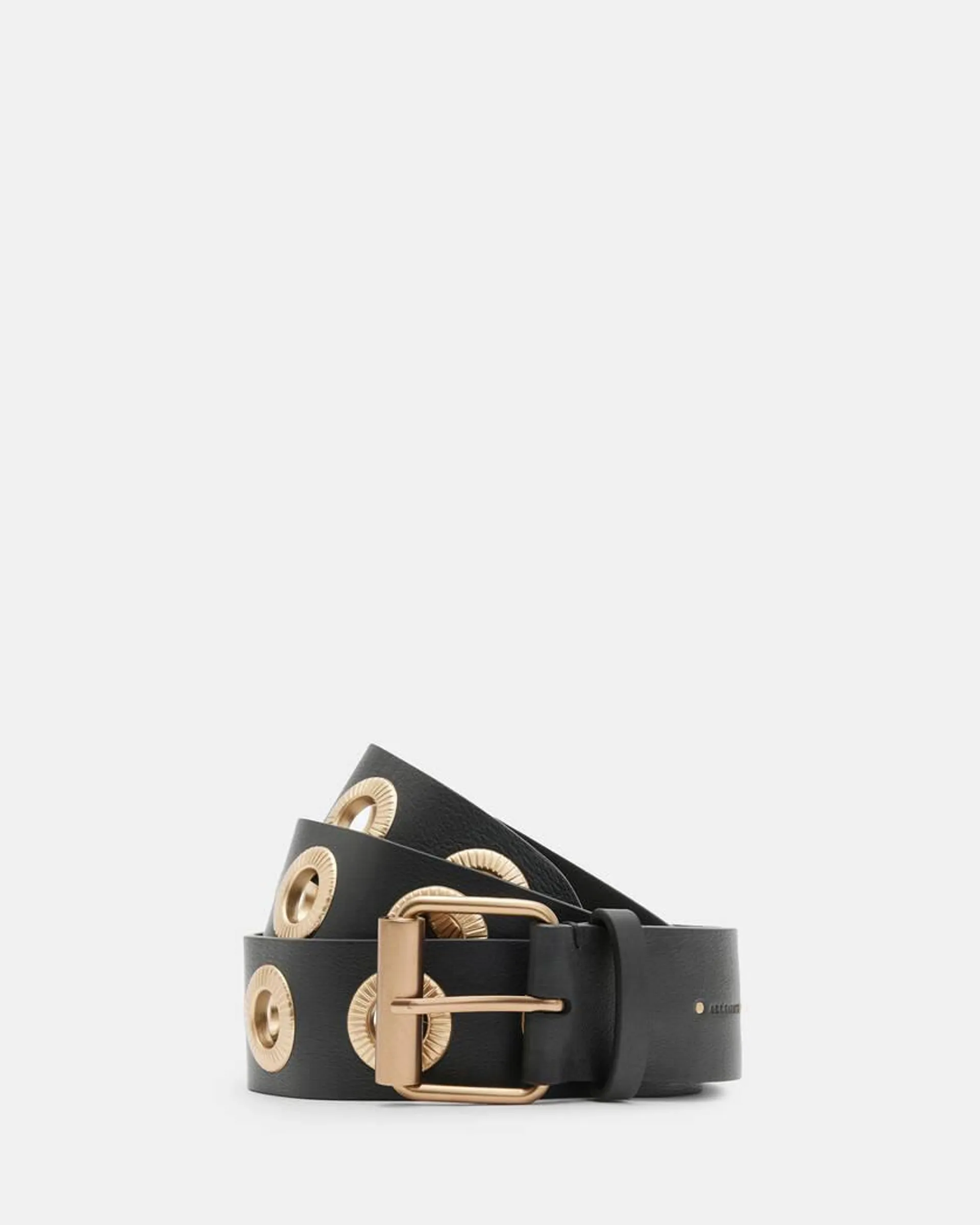 Daisie Leather Eyelet Belt