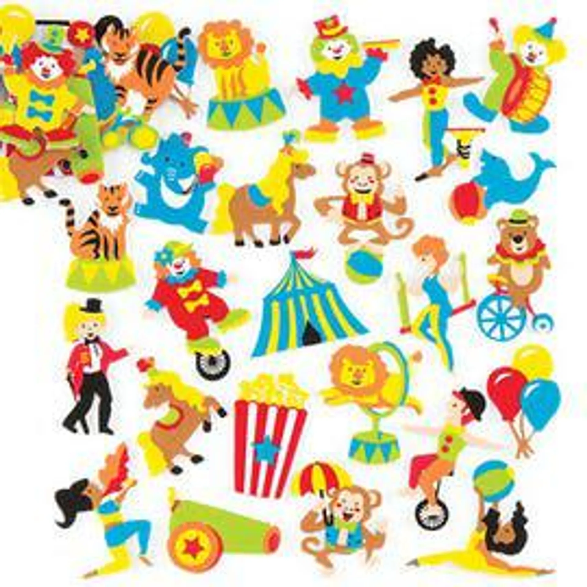 Circus Foam Stickers