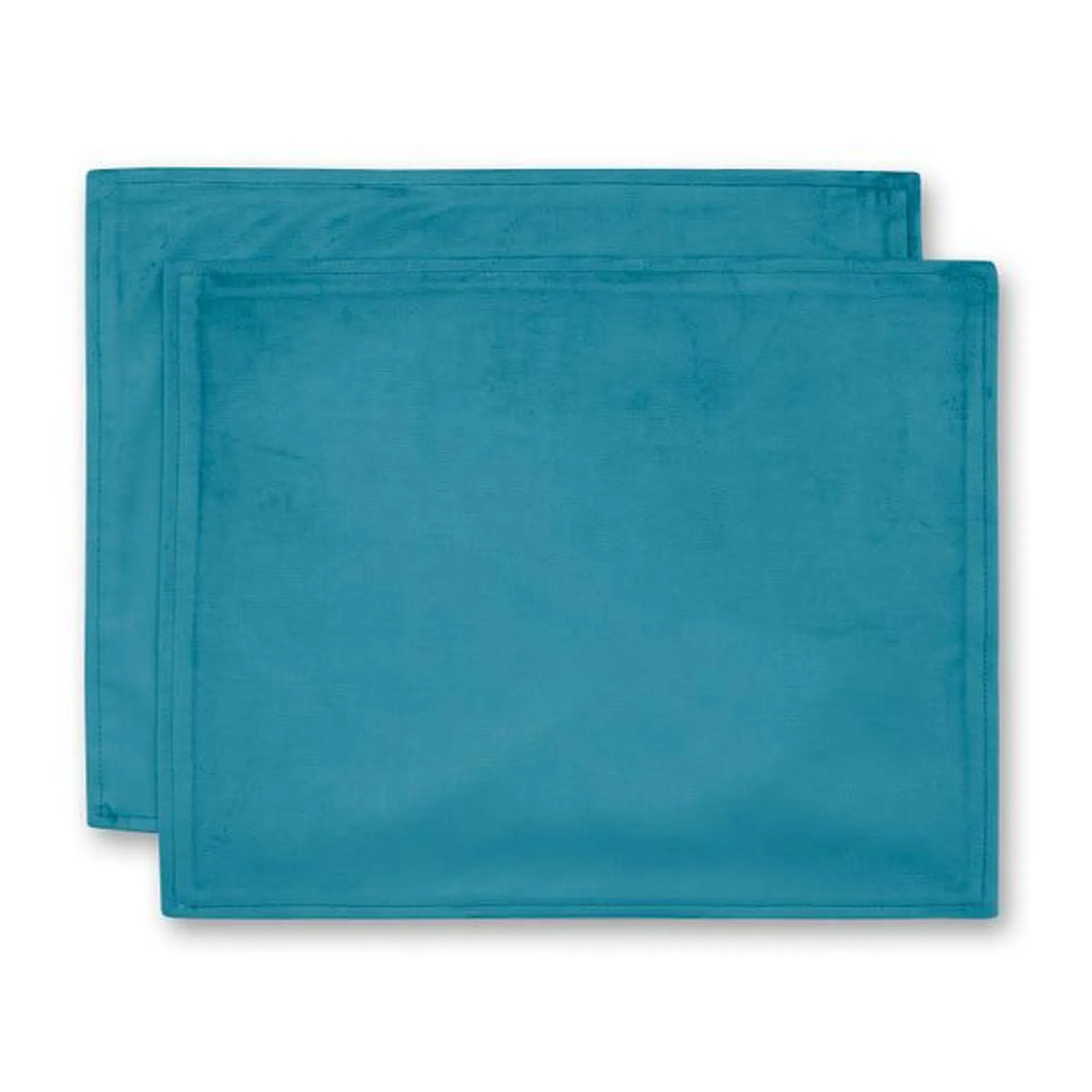 Set of 2 Recycled Velour Placemats