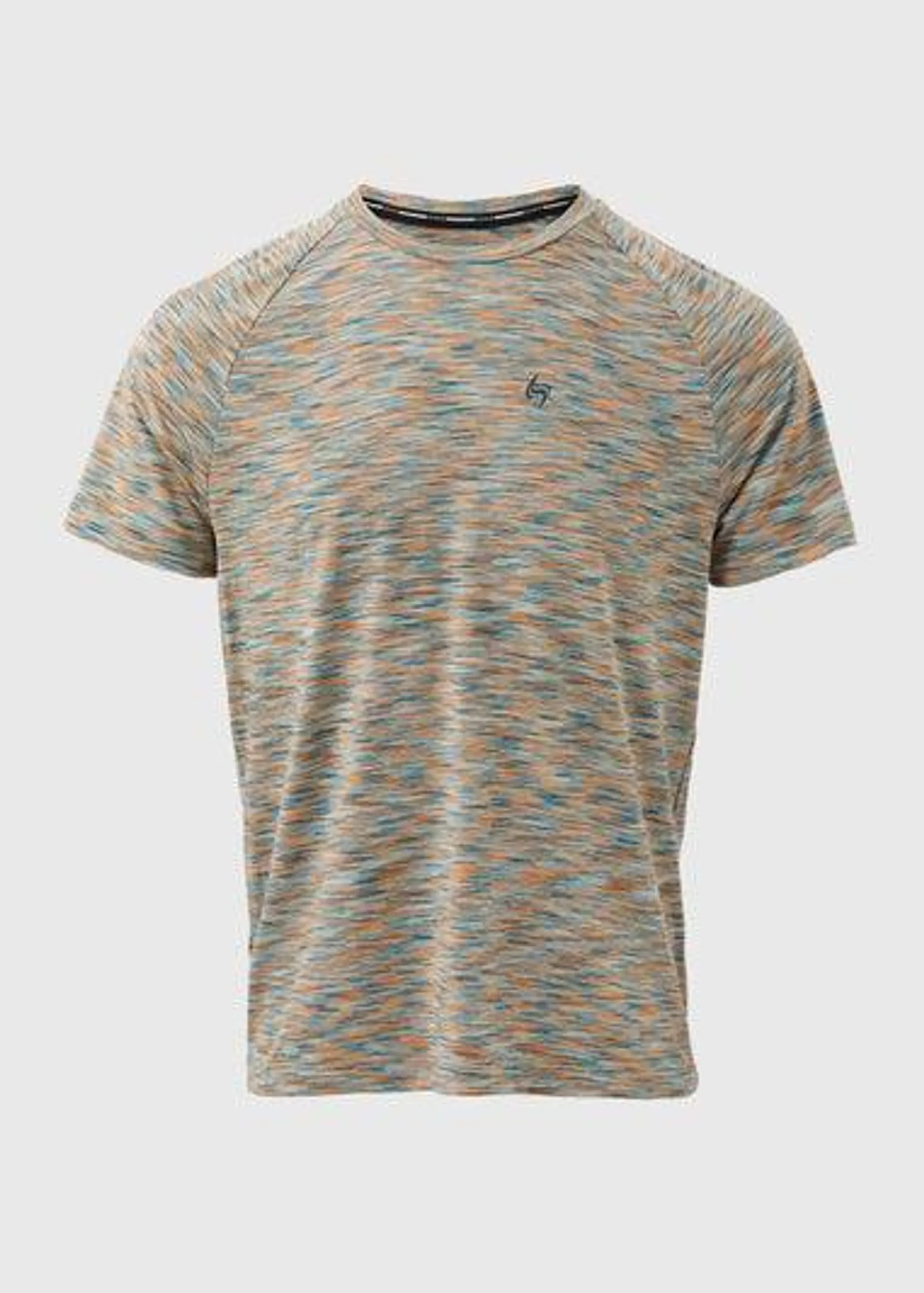 Souluxe Orange Blue Space Dye T-Shirt