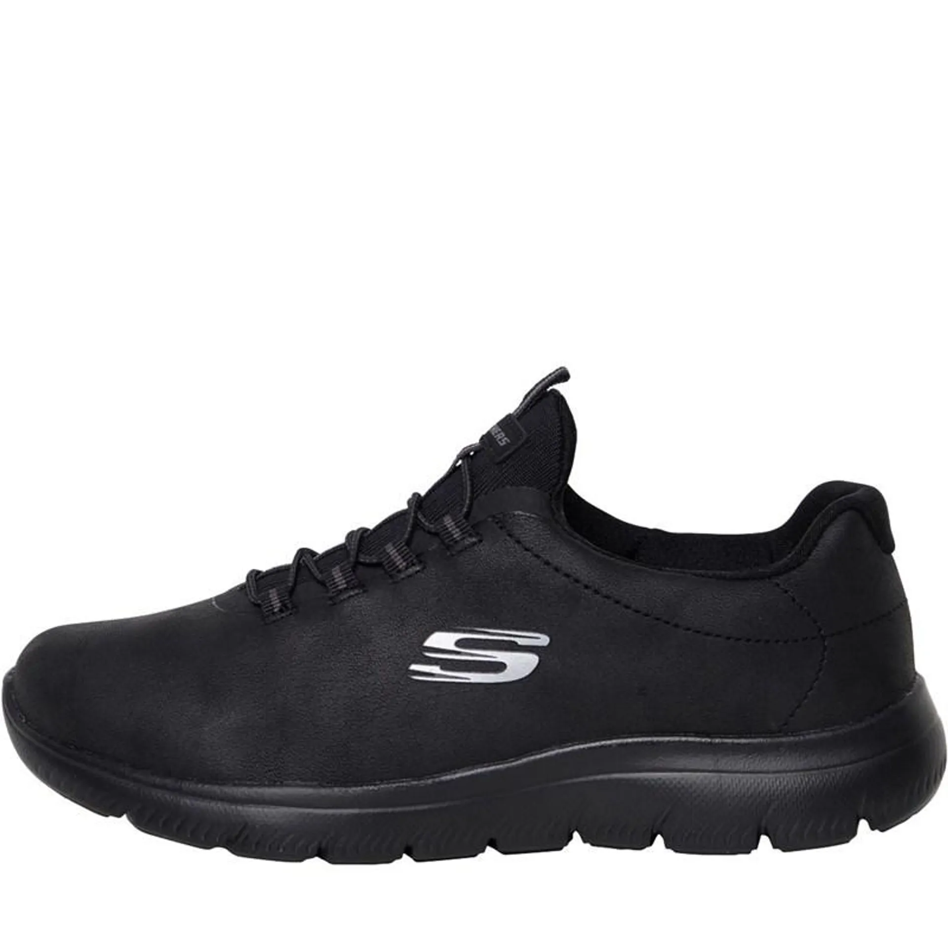 SKECHERS Womens Summits Itz Bazik Trainers Black/​Black