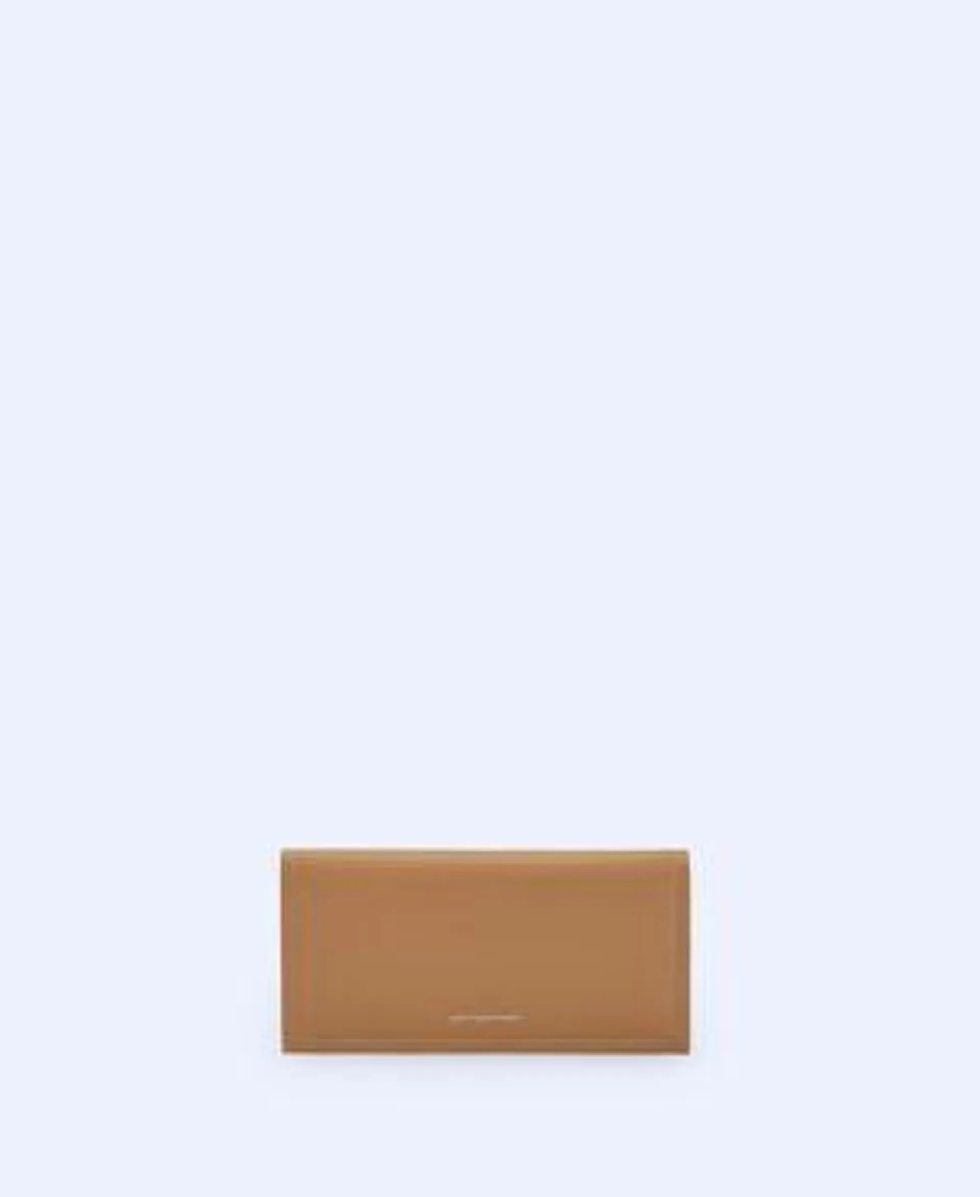 Smooth nappa leather large wallet
