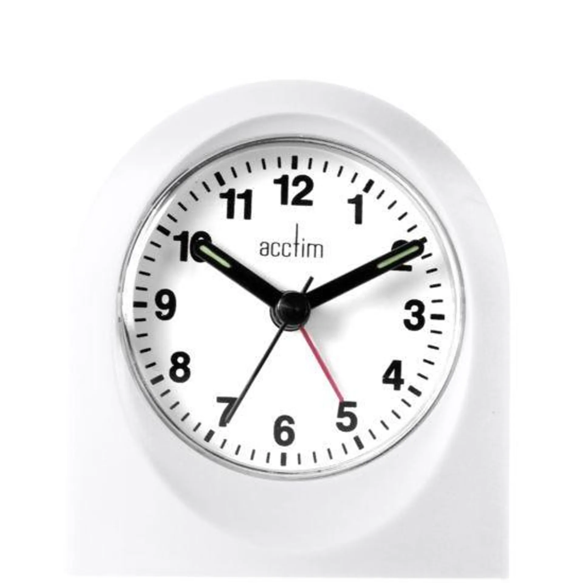 Acctim Palma Alarm Clock - White