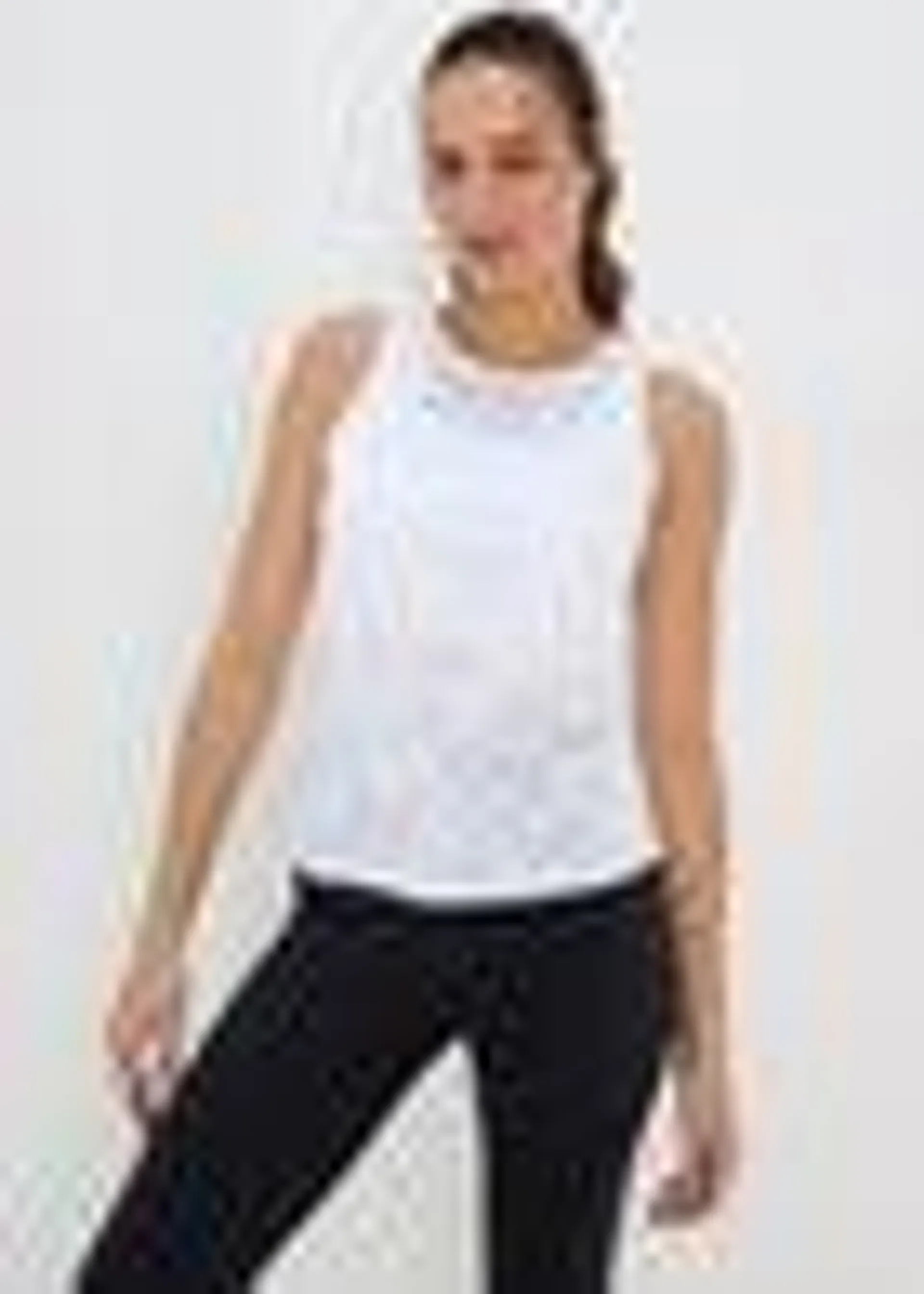 Souluxe White Sports Vest Top