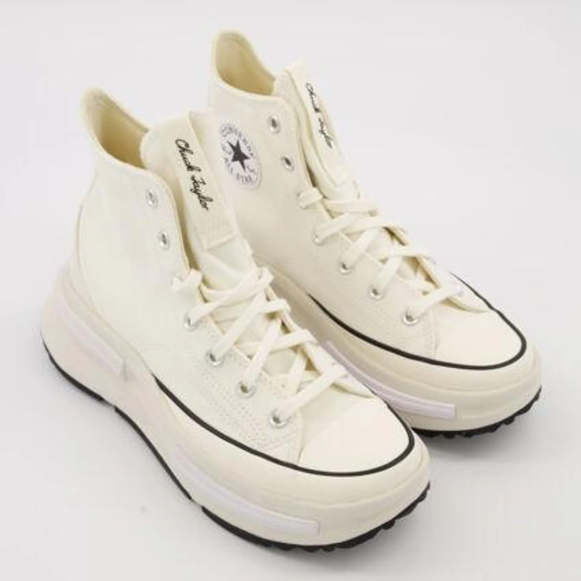 White Run Star Legacy CX Hi Trainers