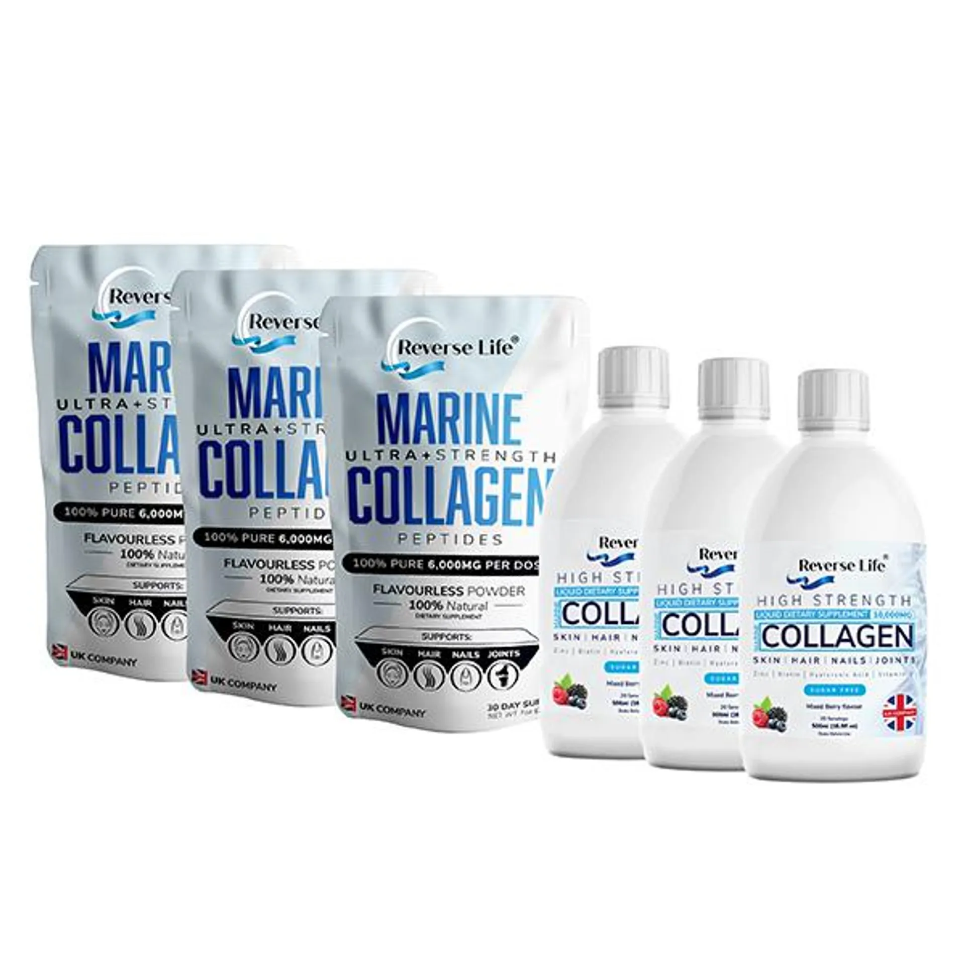 Reverse Life 150 Days of Collagen Collection