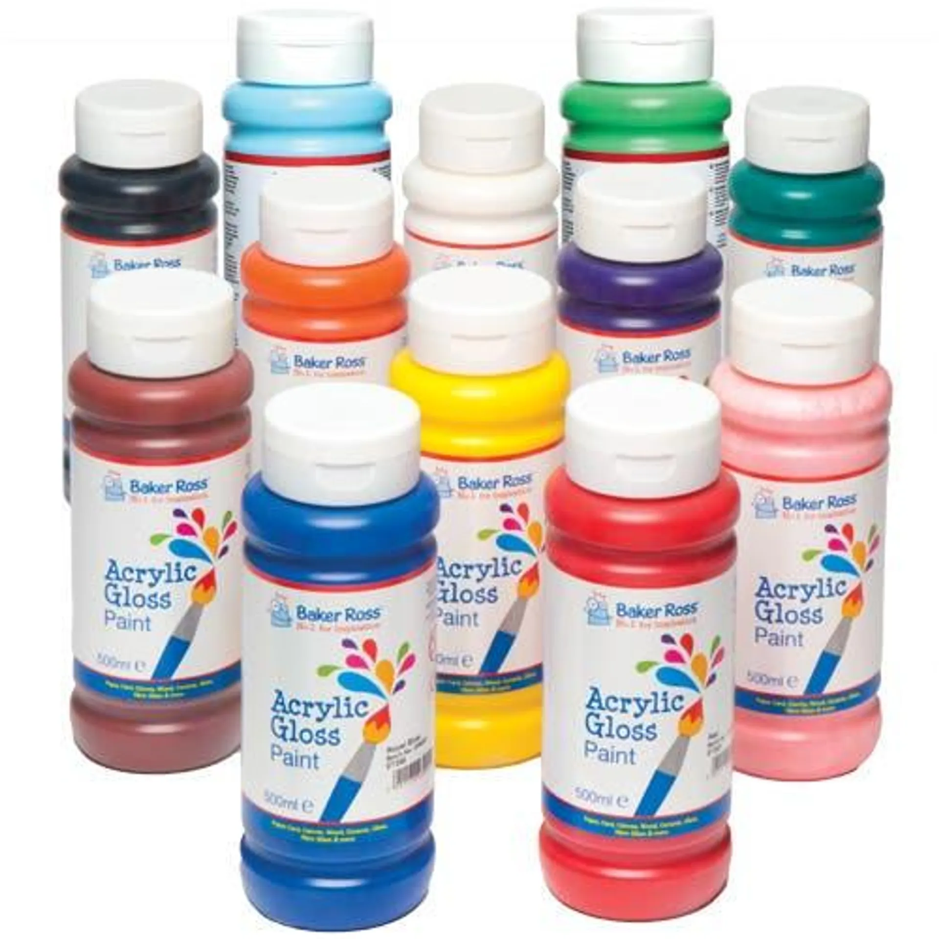 Acrylic Paint - 500ml Single Colours