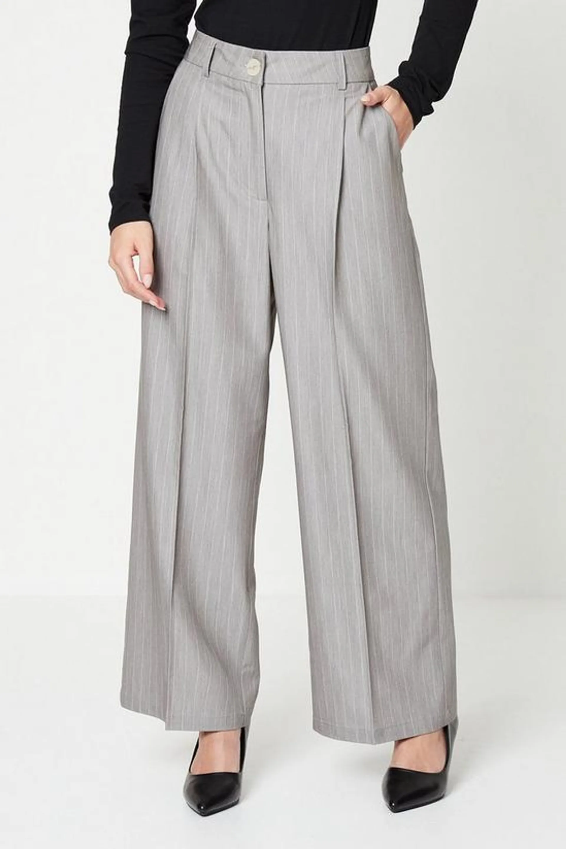 Petite Stripe Trouser