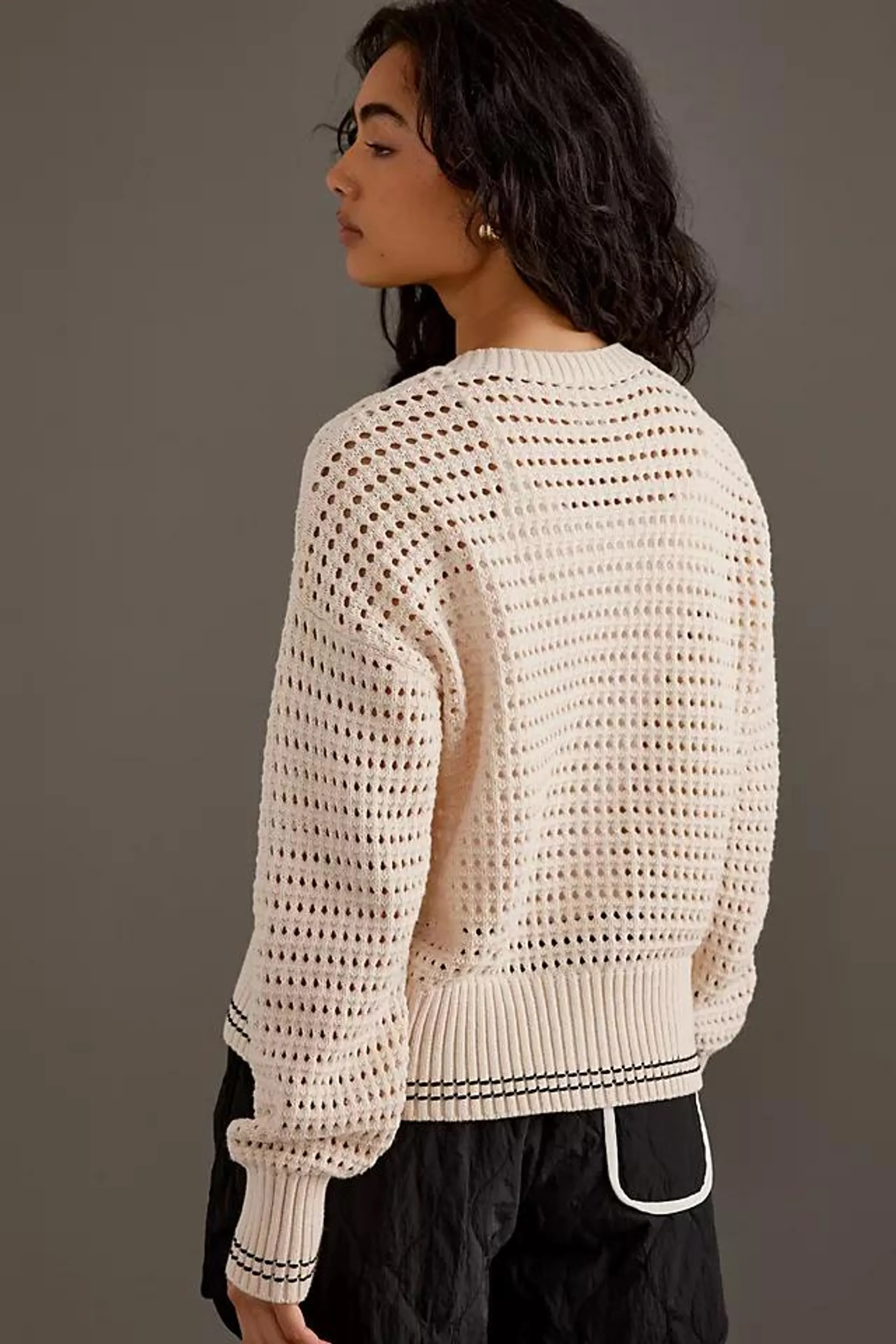 Varley Relaxed Open-Stitch Cardigan