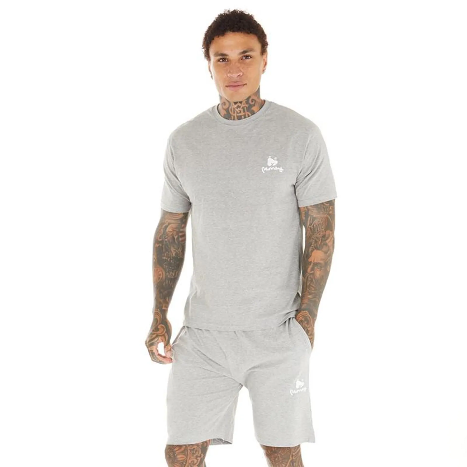 Money Mens Co-Ord Grey Melange