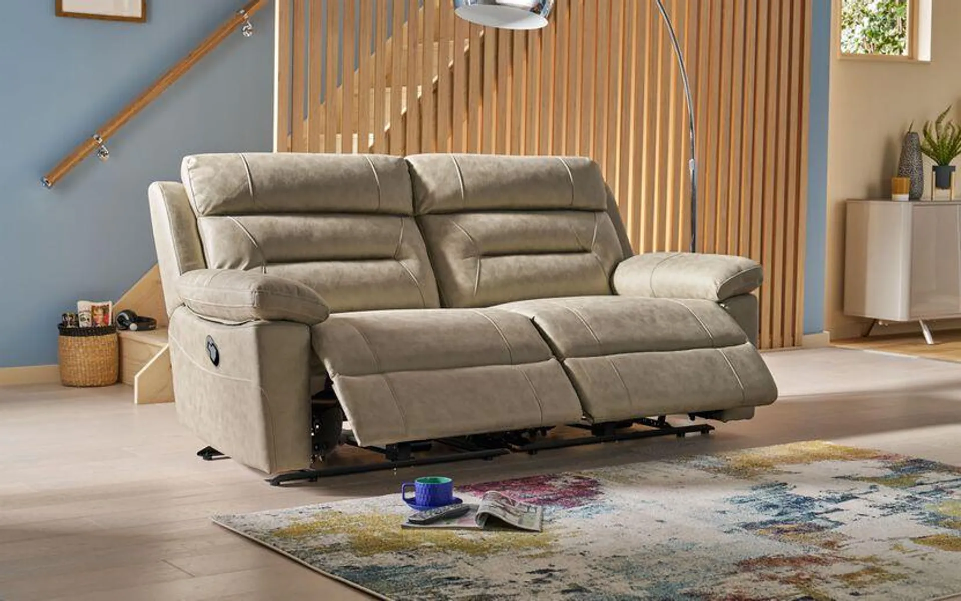 Endurance Fenix 3 Seater Manual Recliner Sofa